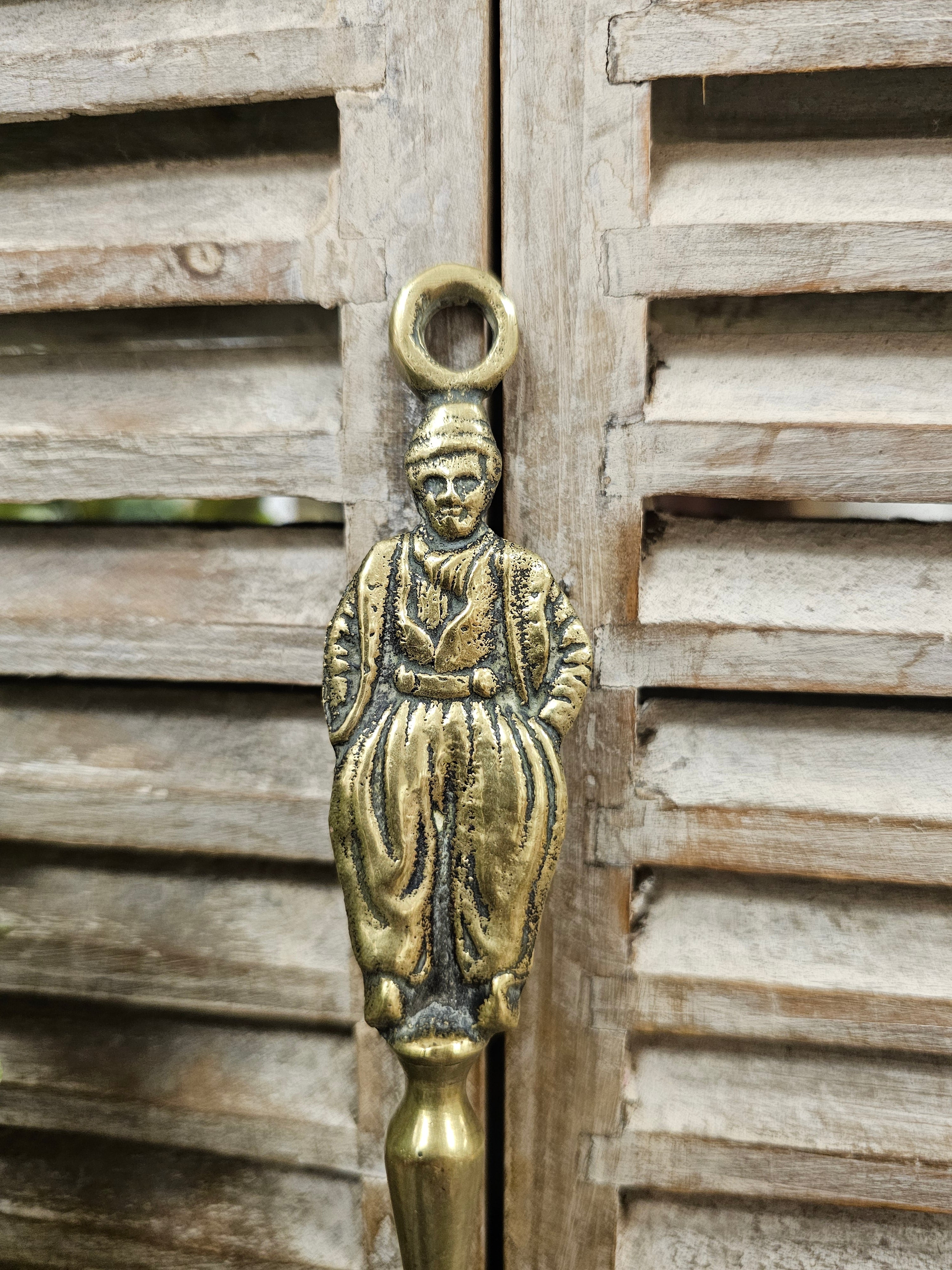 Messing schoenlepel "man"