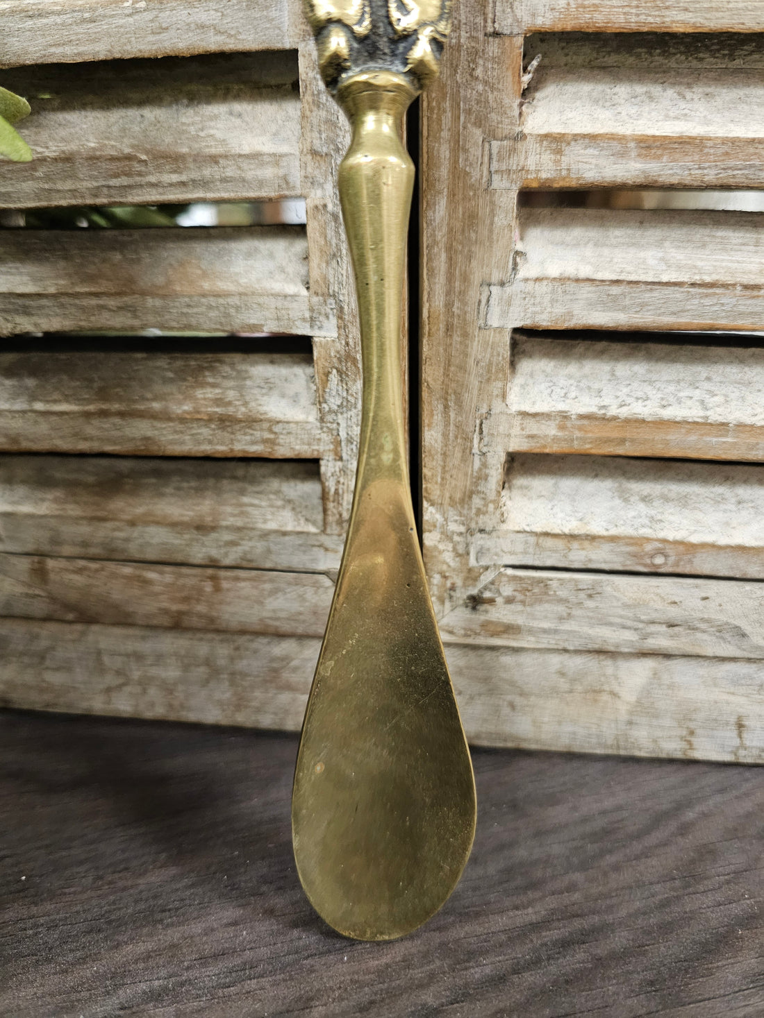 Messing schoenlepel "man"