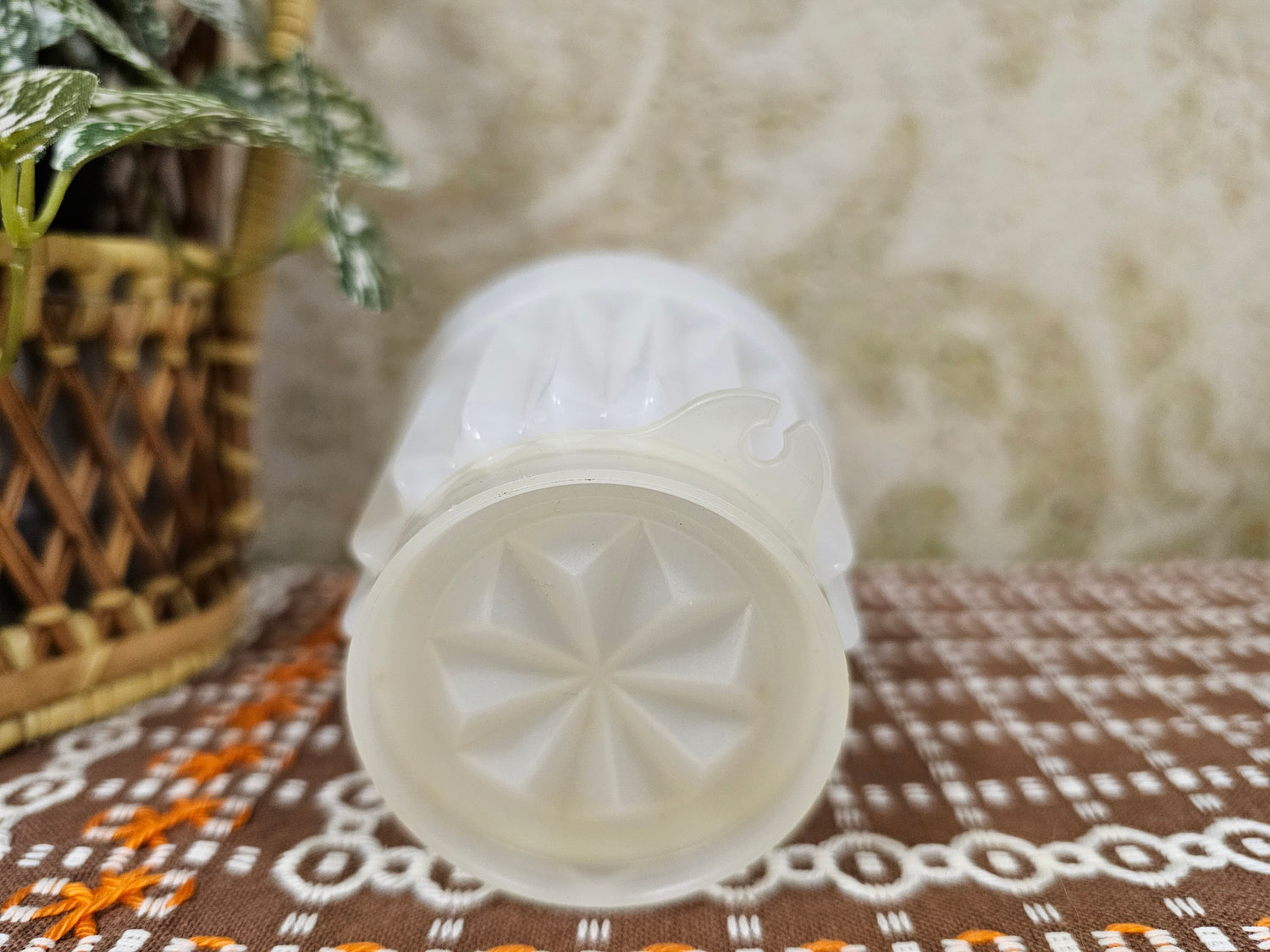 Tupperware puddingvormpje wit