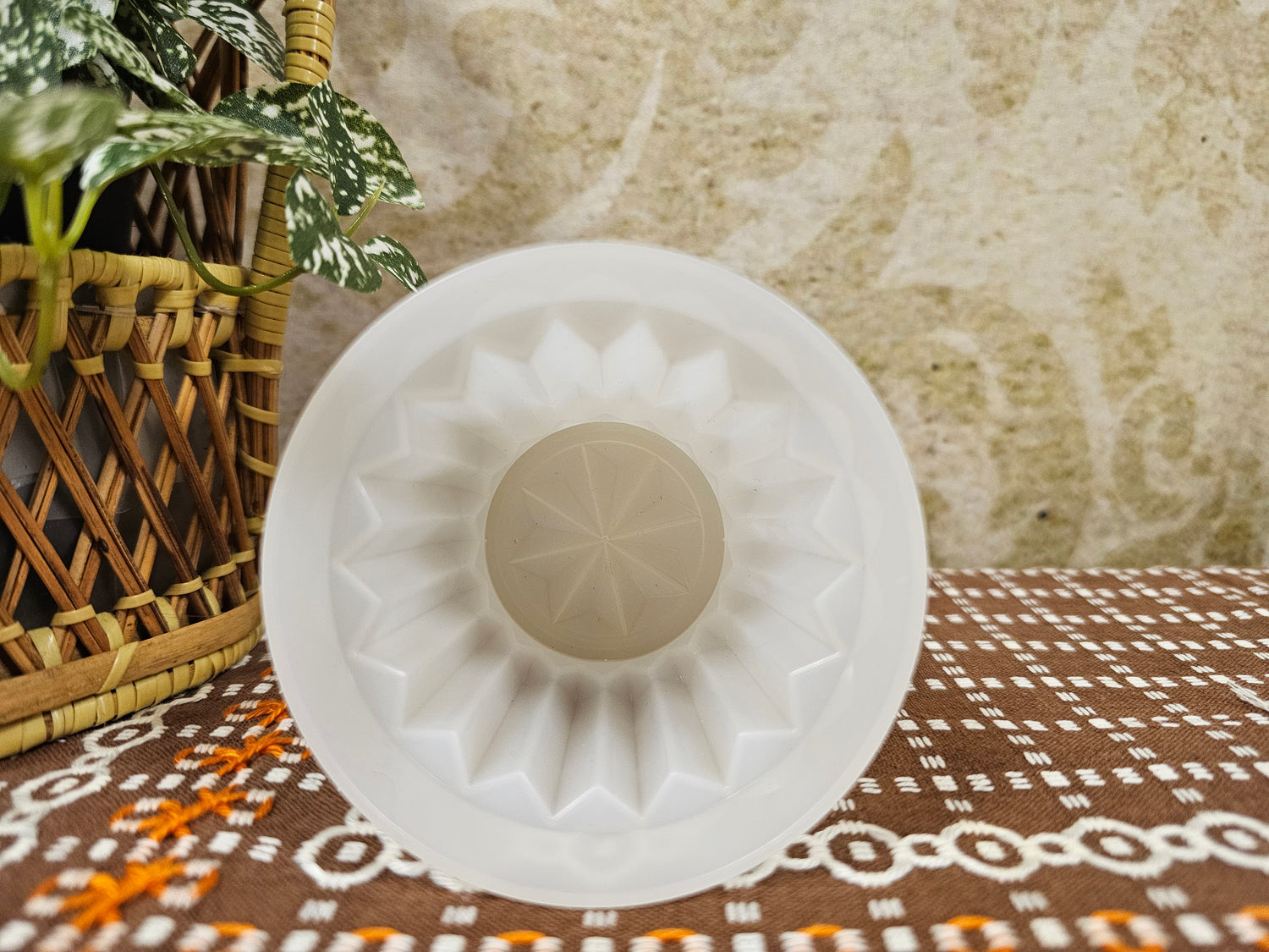 Tupperware puddingvormpje wit