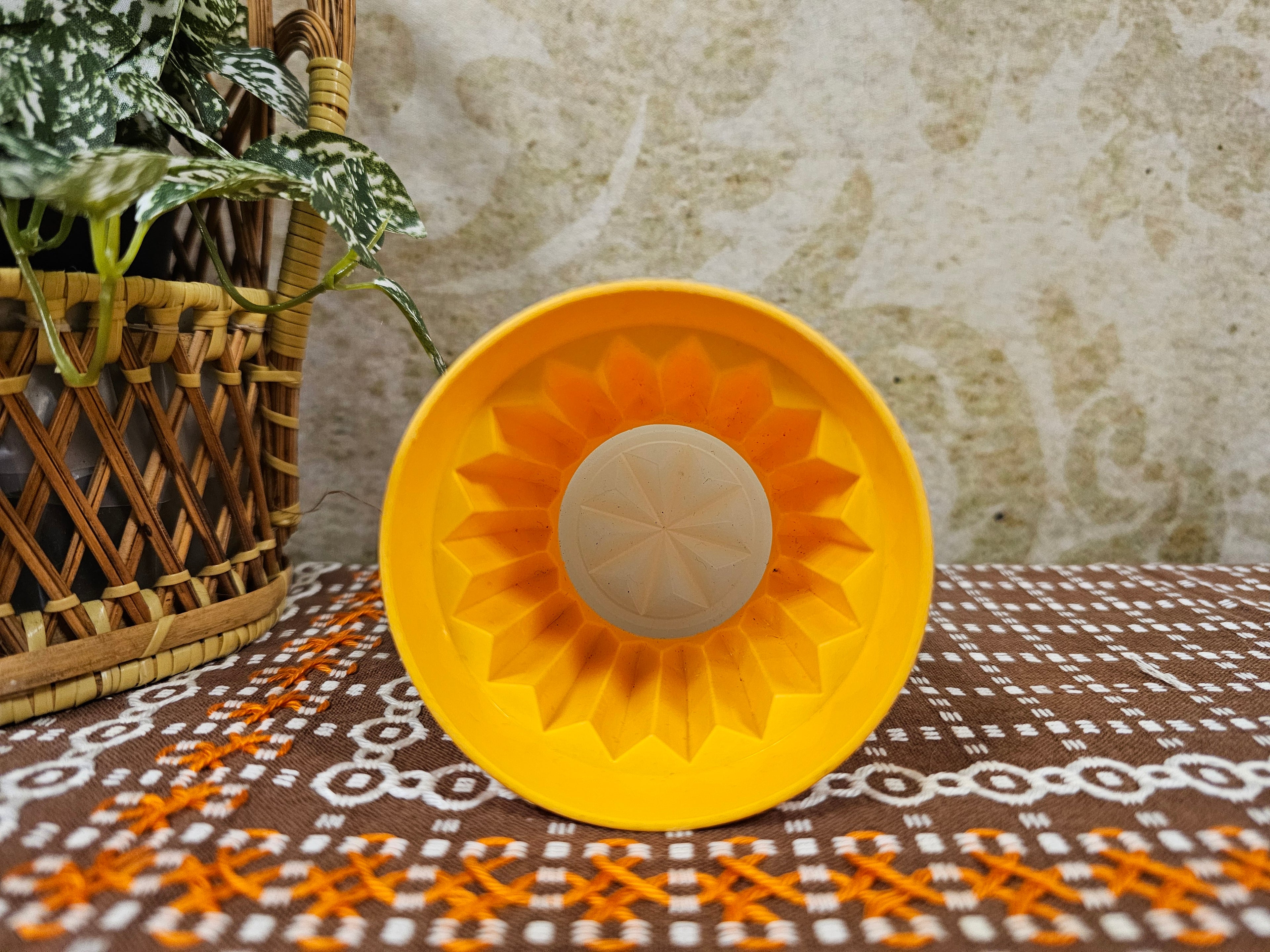 Tupperware puddingvorm oranje