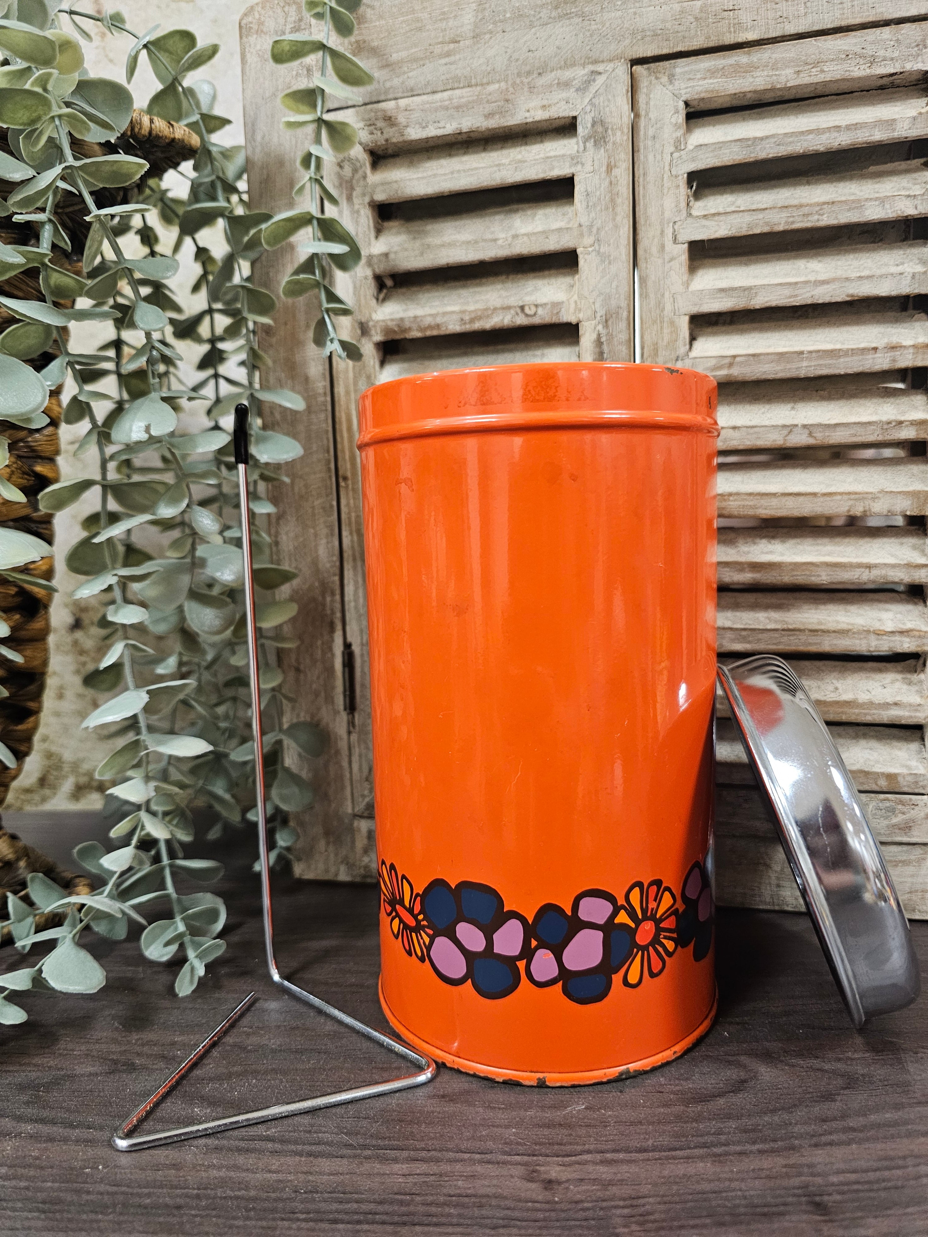 Brabantia oranje Diane beschuit blik