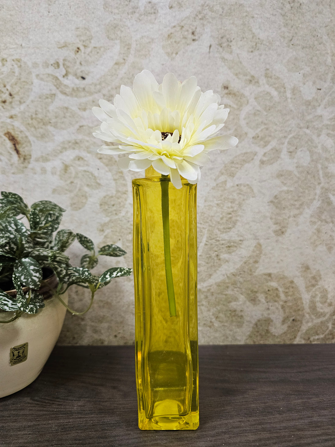 Ikea Skämt geel helder vaasje