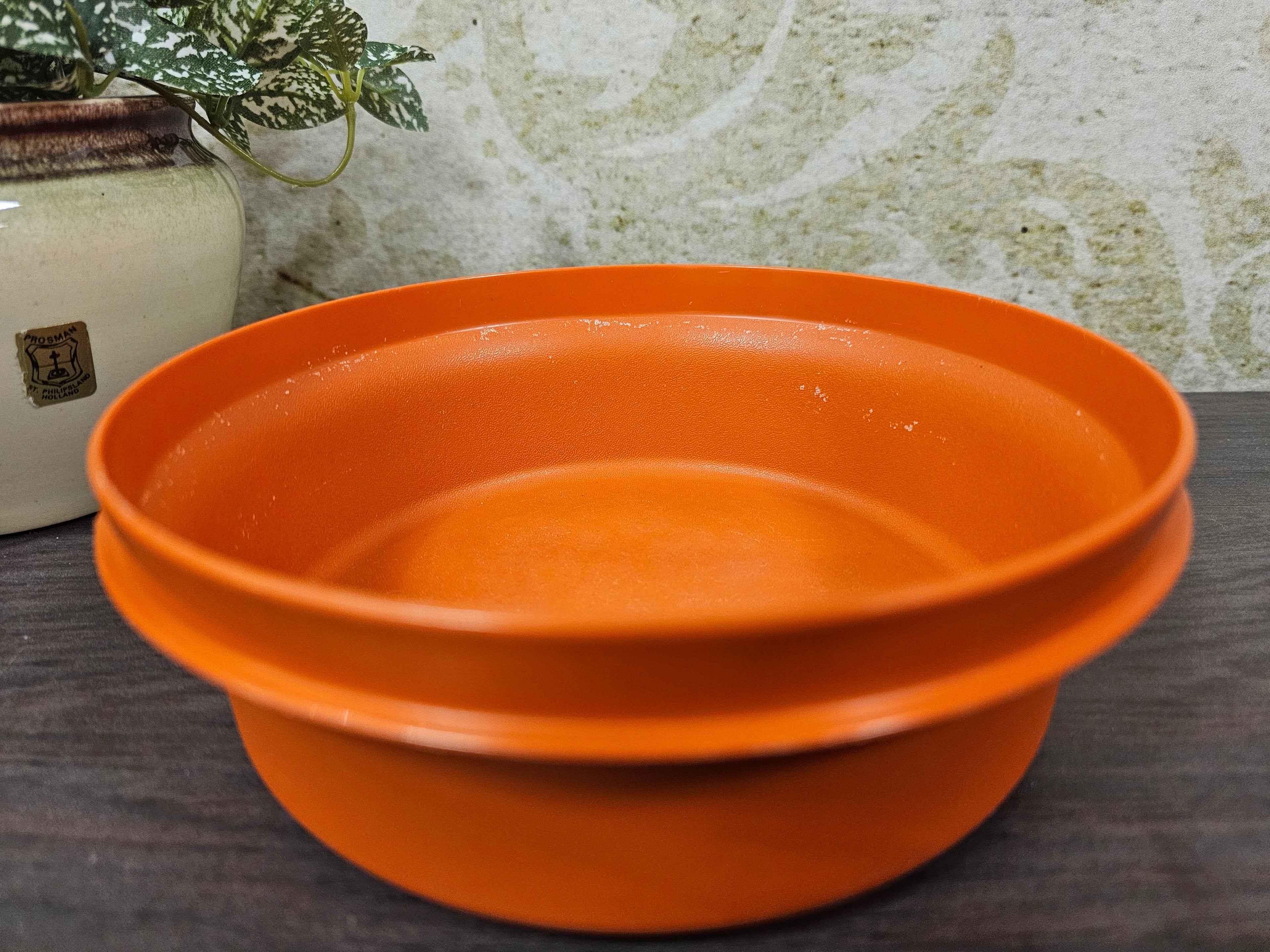 Tupperware oranje (koek) trommel