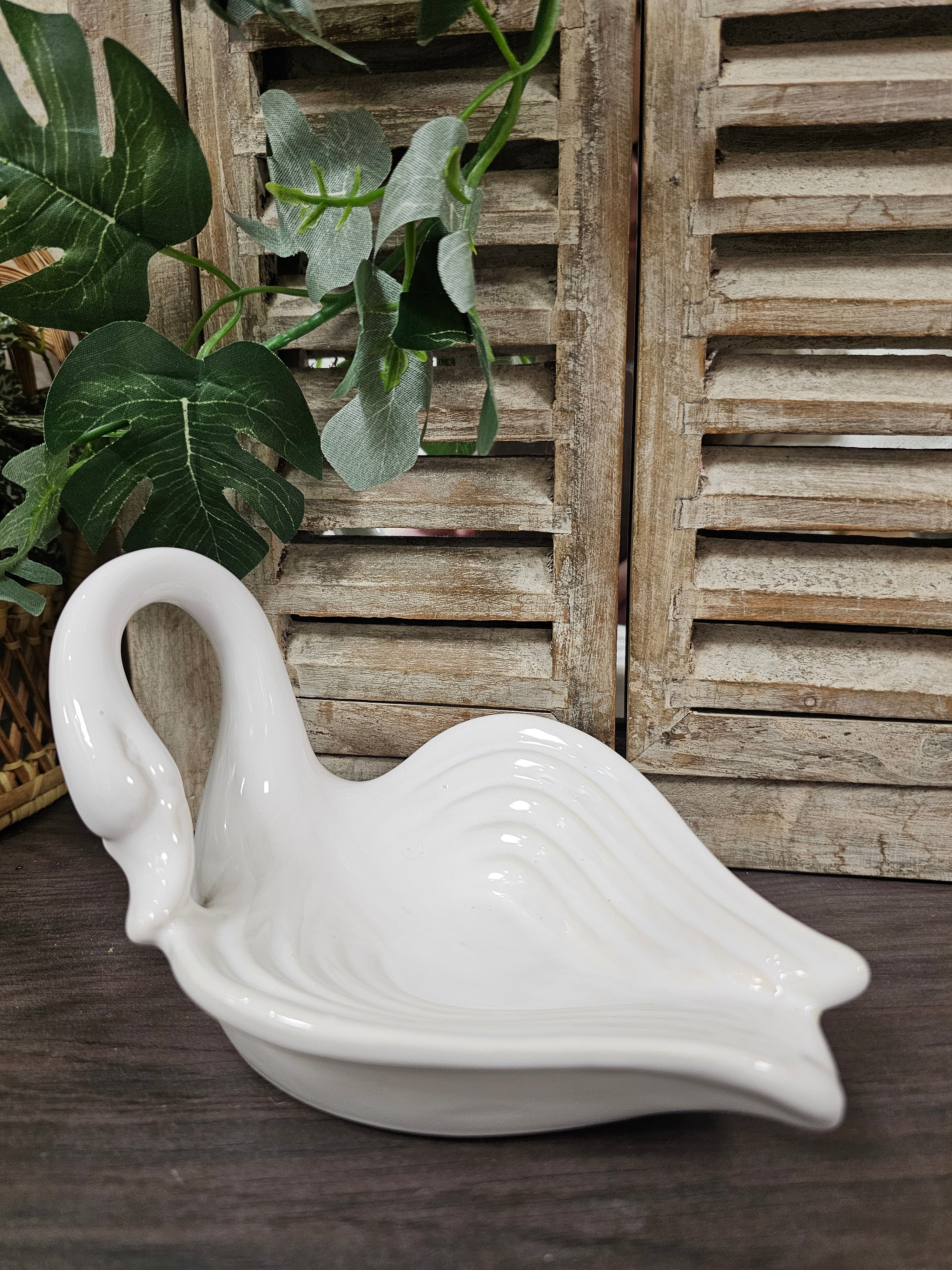 Witte zwaan zeep bakje