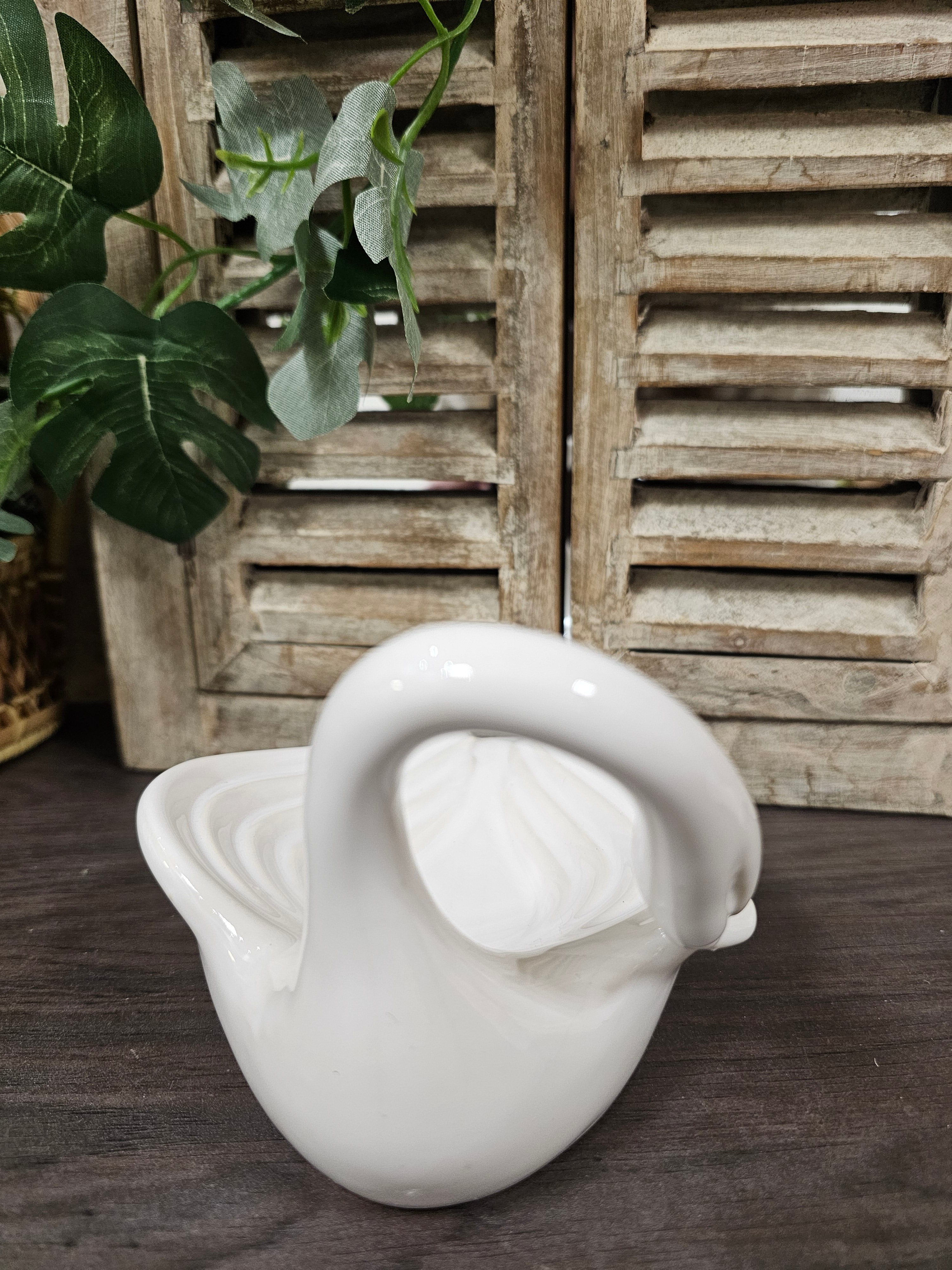 Witte zwaan zeep bakje