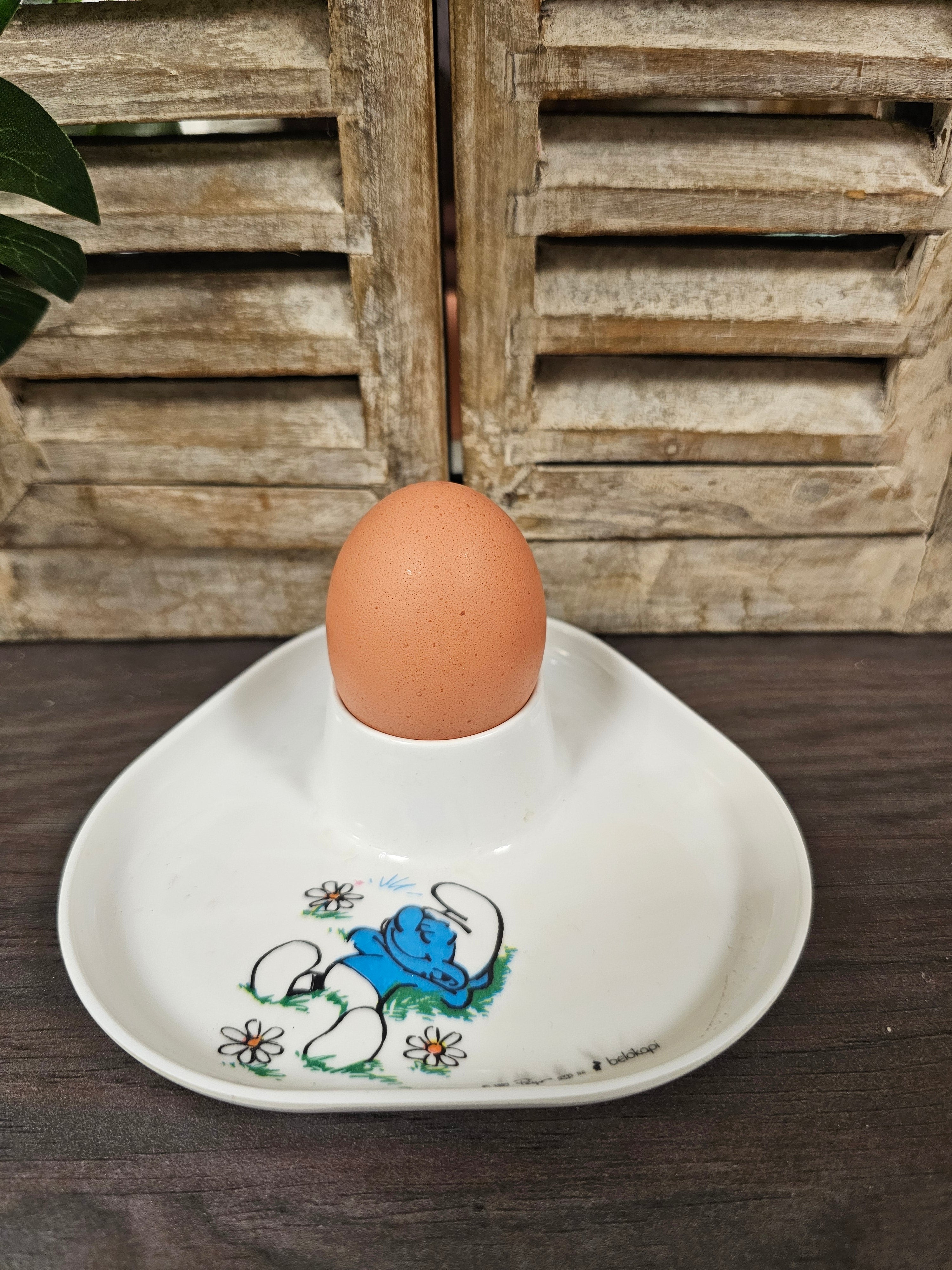 Smurf melamine eierdop