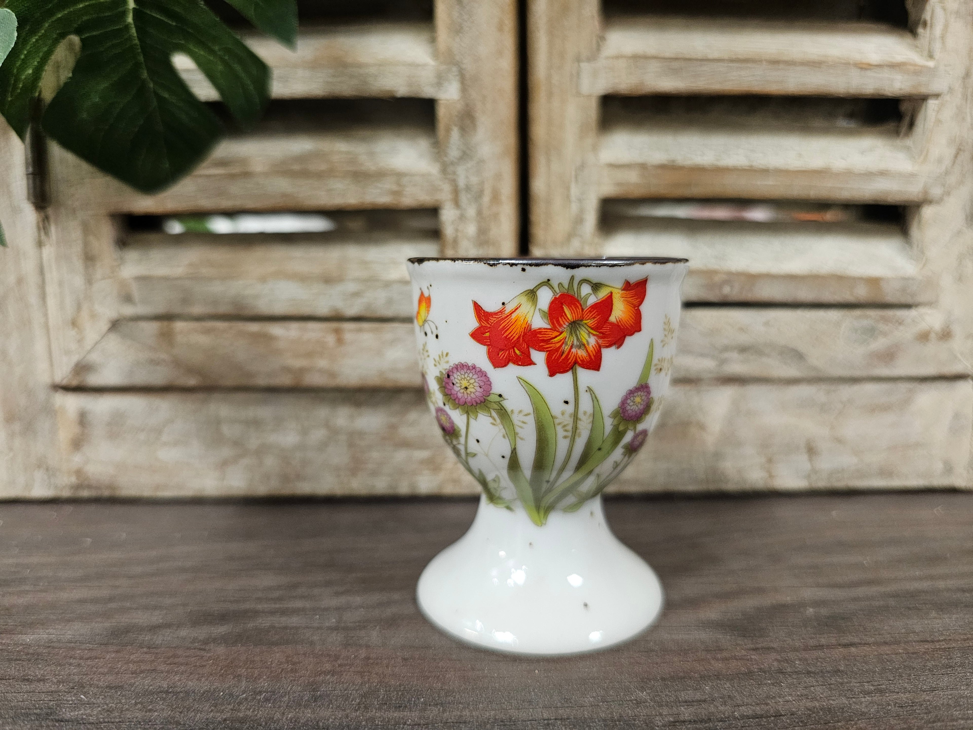 Wildflower eierdop rode bloemen