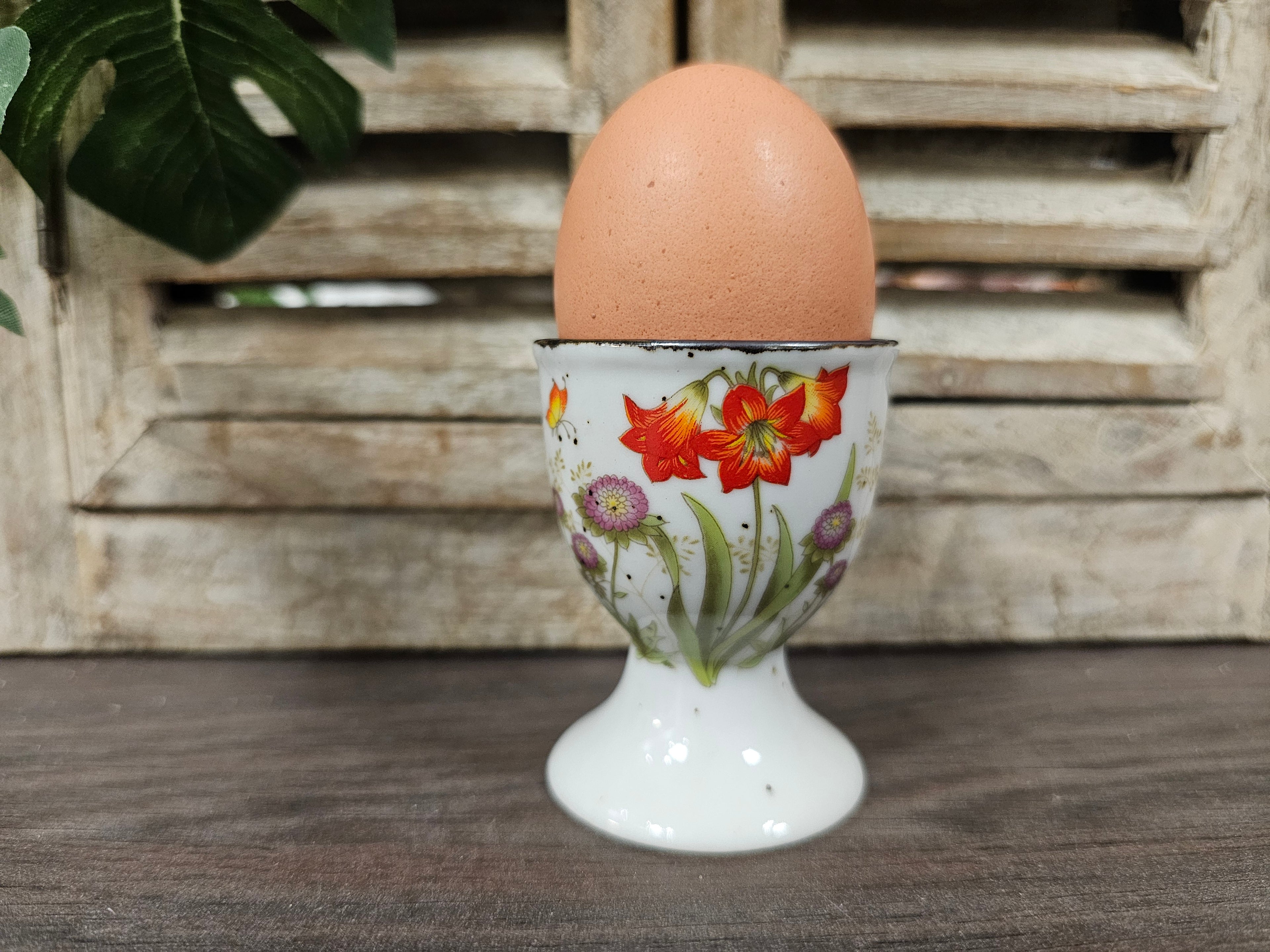 Wildflower eierdop rode bloemen