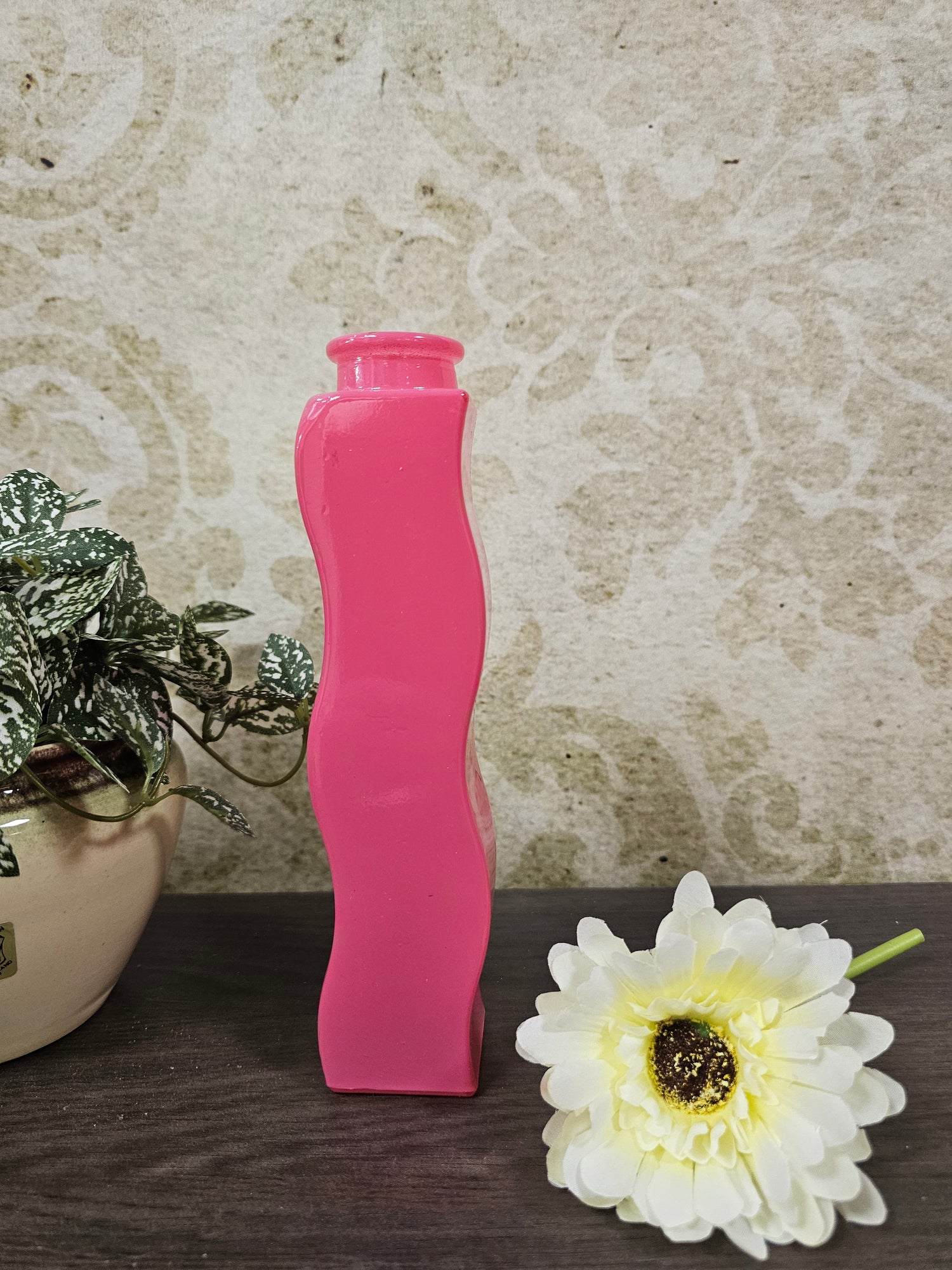 Ikea Skämt roze vaasje