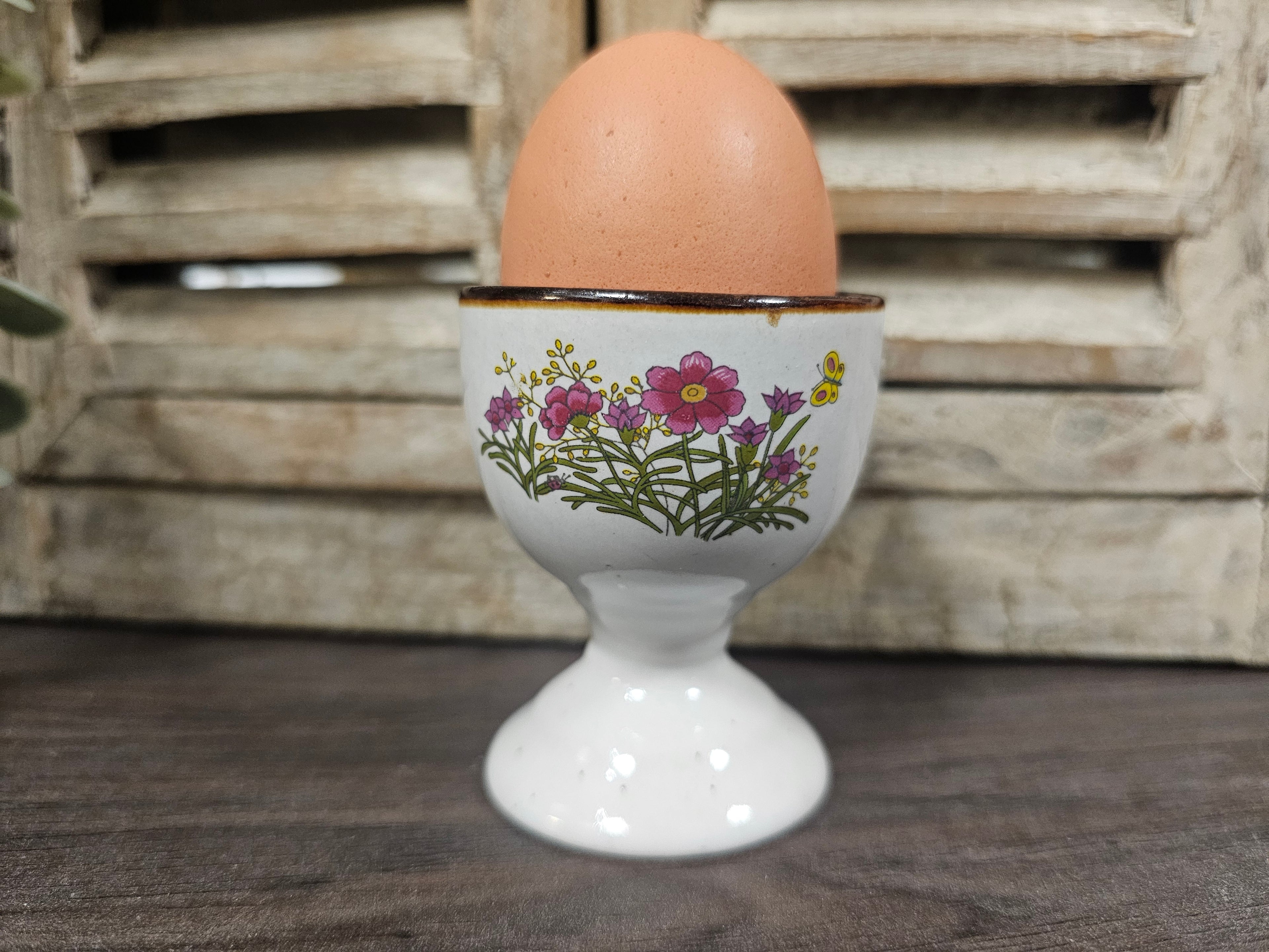 Wildflower eierdop roze bloemen