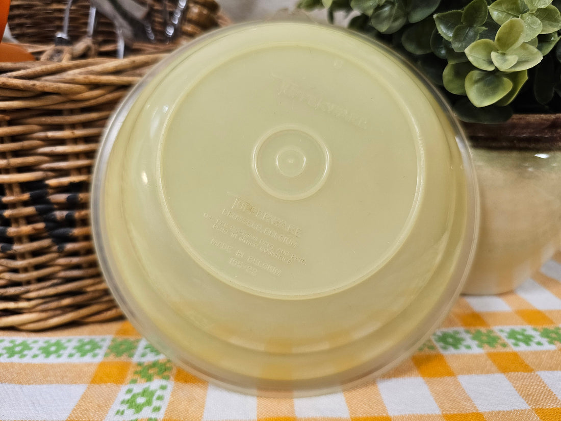 Tupperware geel pastel schaaltje