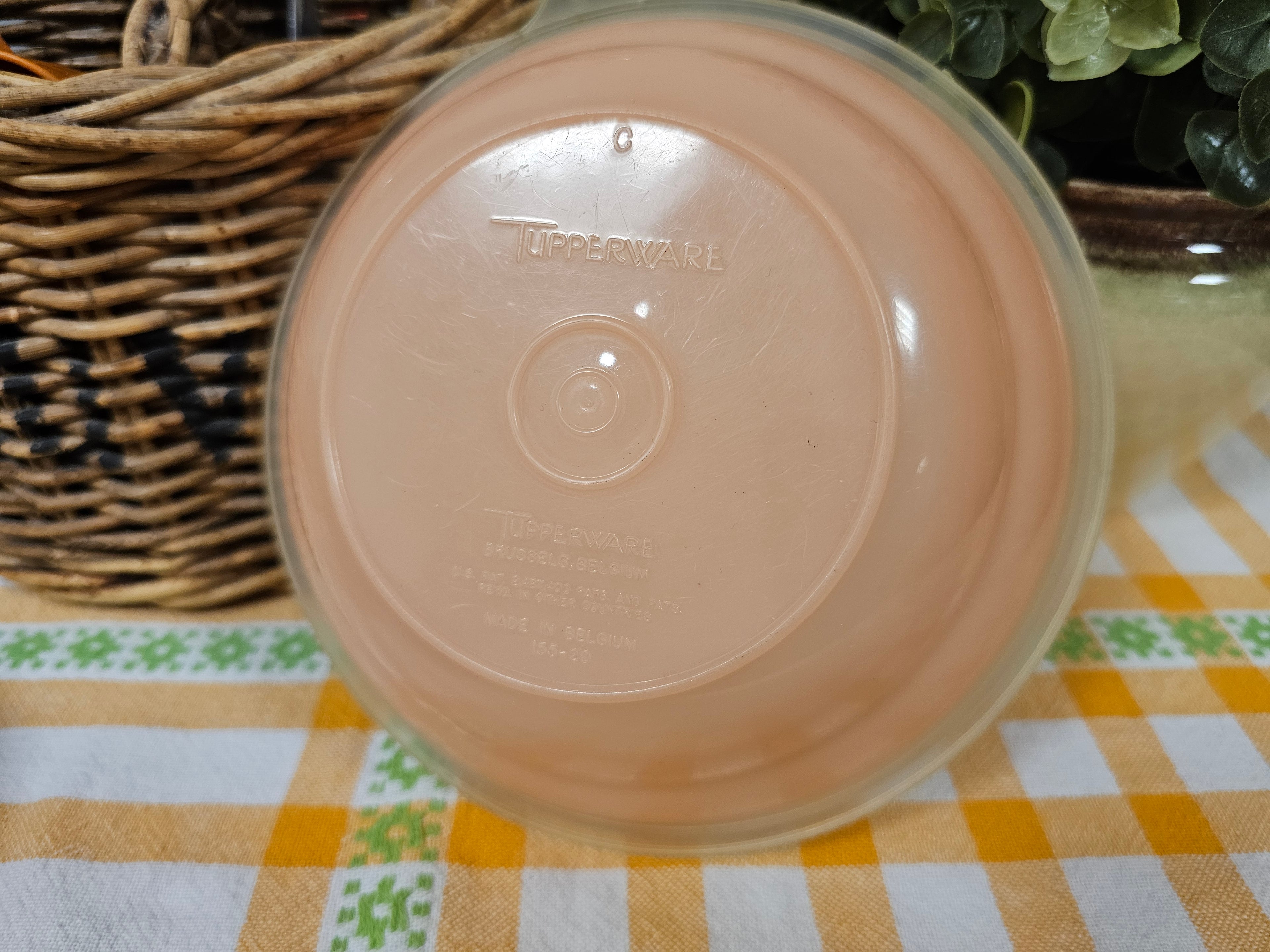 Tupperware zalmroze schaaltje met deksel