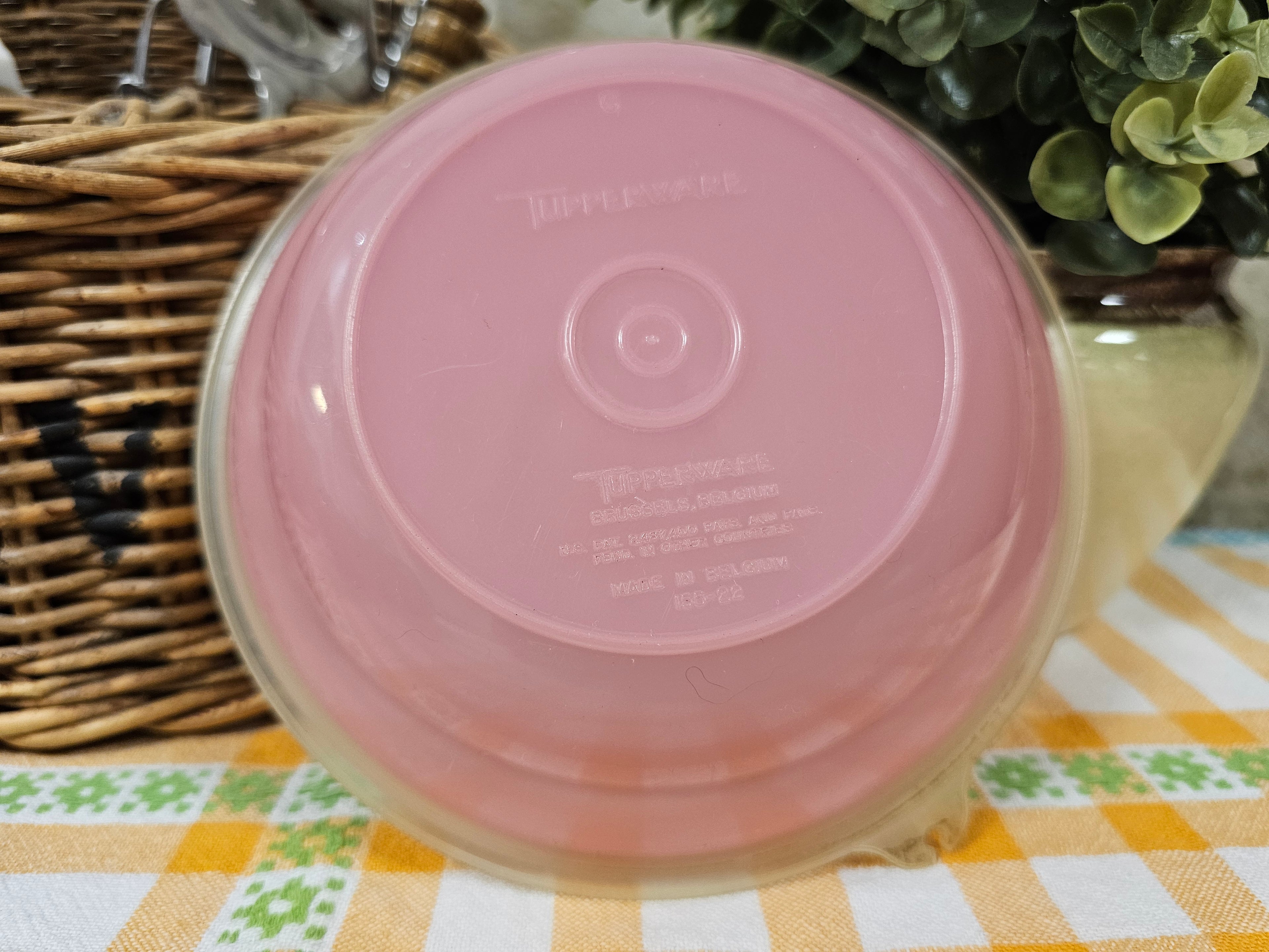 Tupperware pastel roze schaaltje met deksel