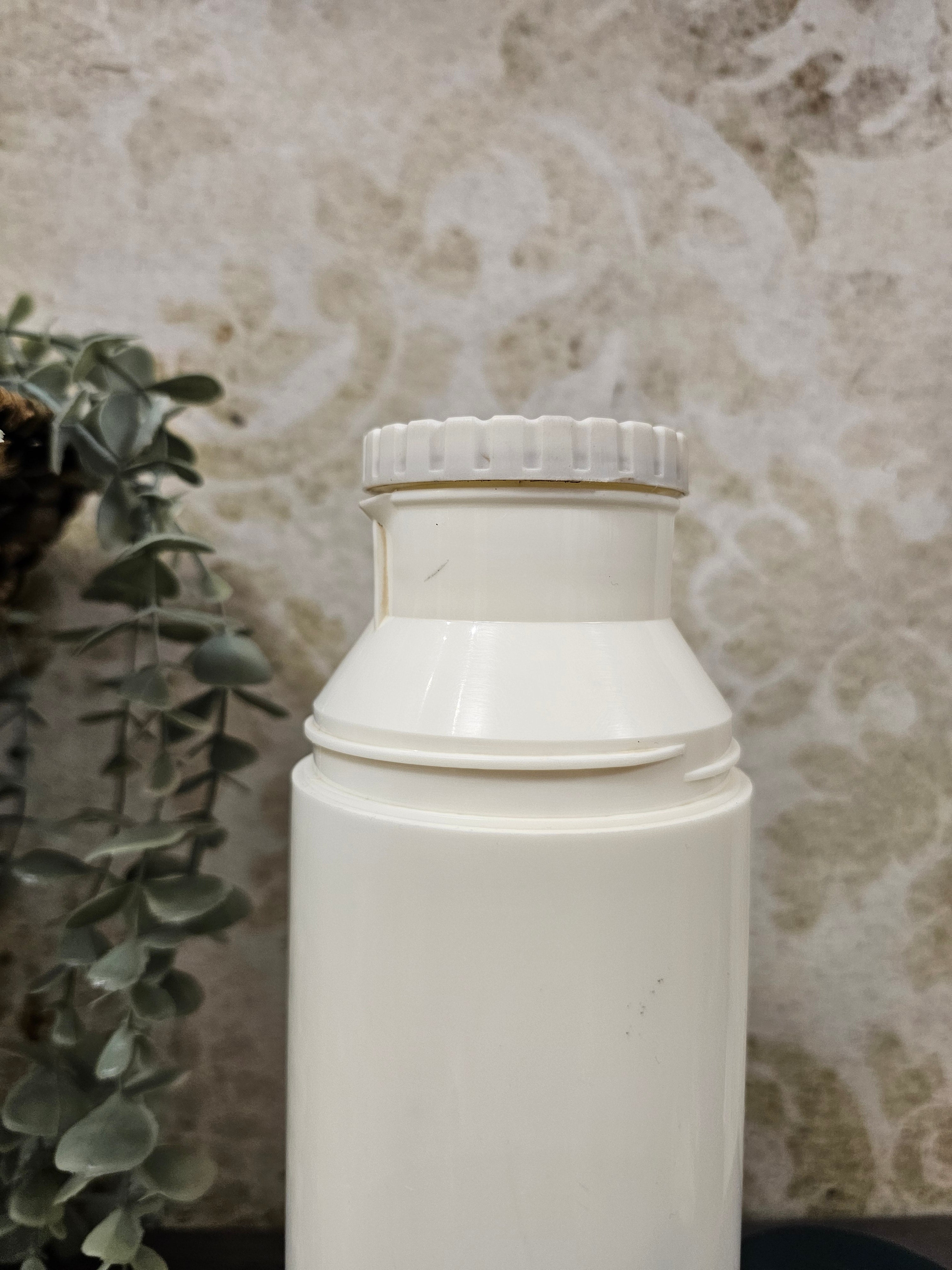 Thermoskan wit met donkergroen