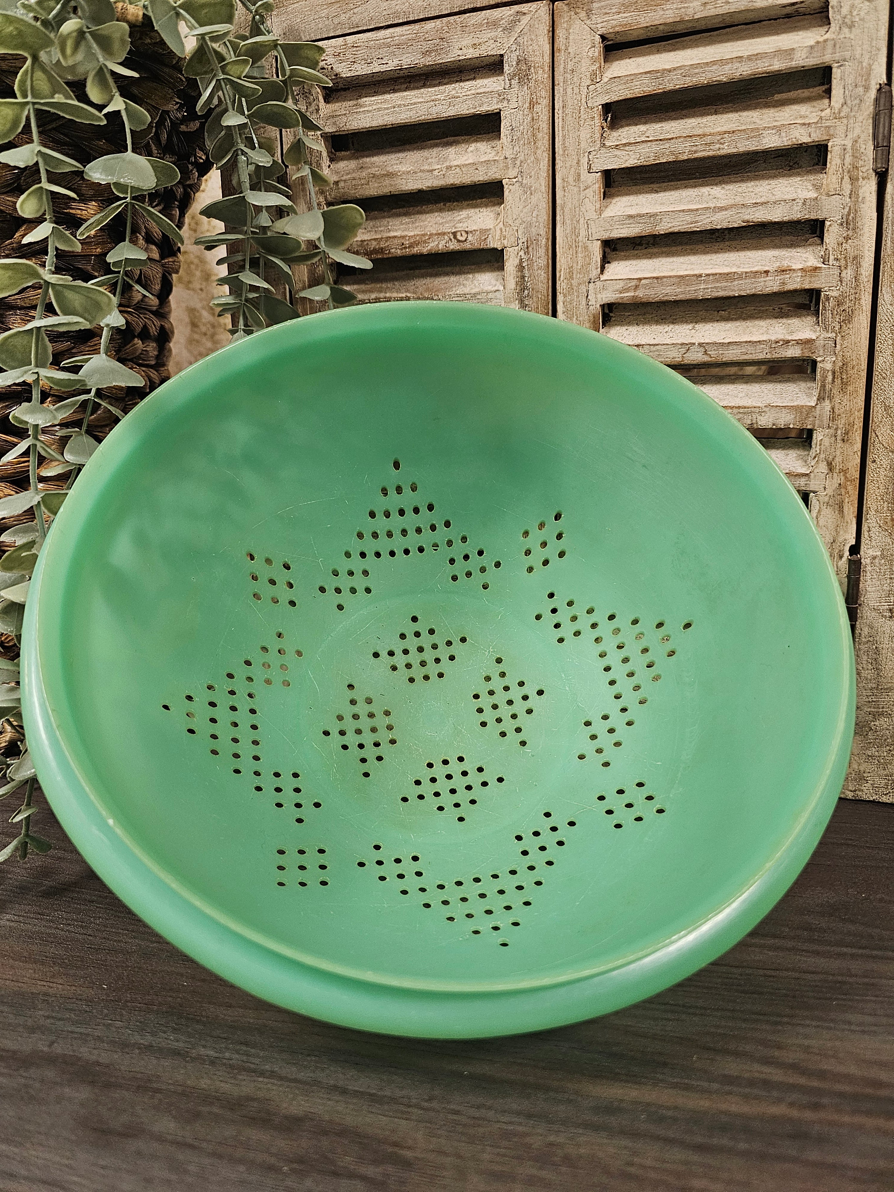 Tupperware vintage mintgroen vergiet