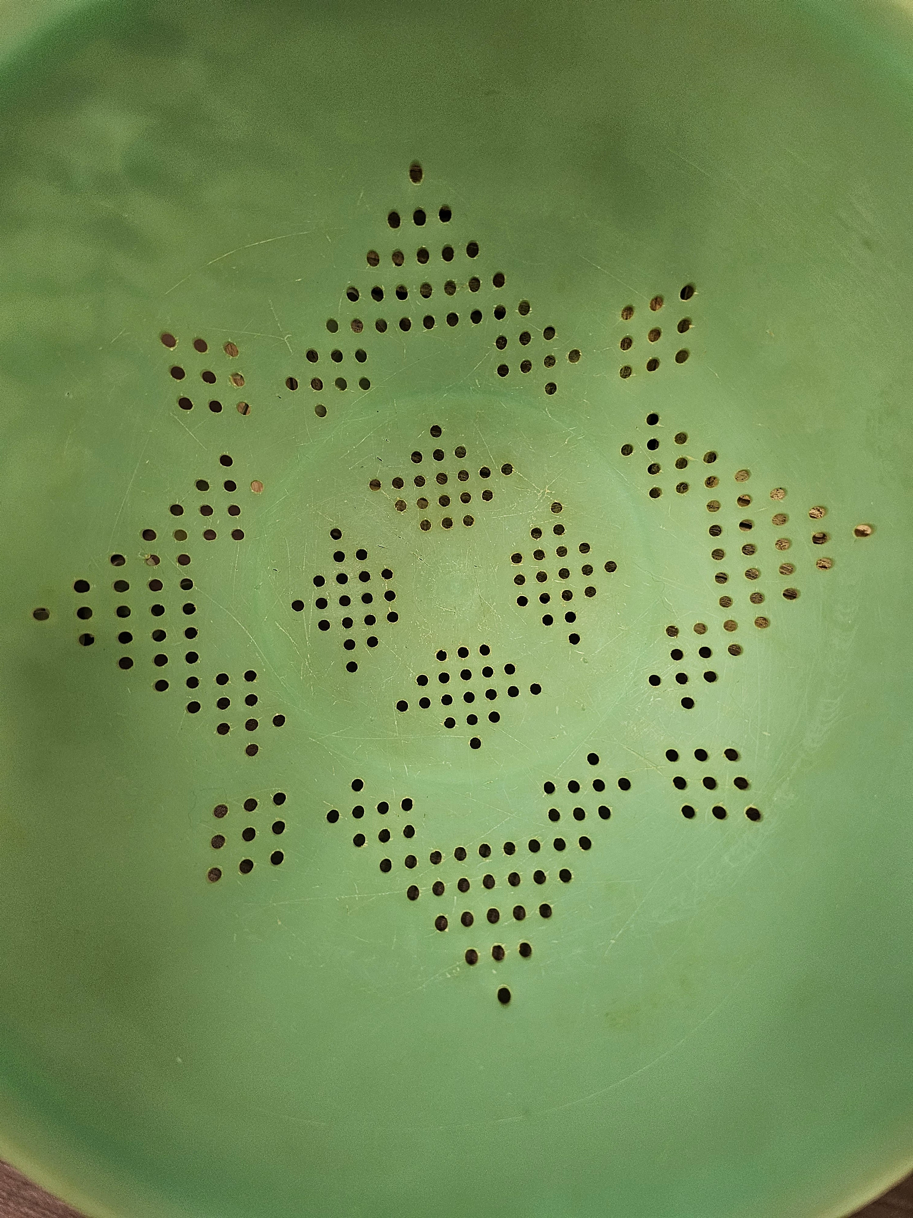 Tupperware vintage mintgroen vergiet