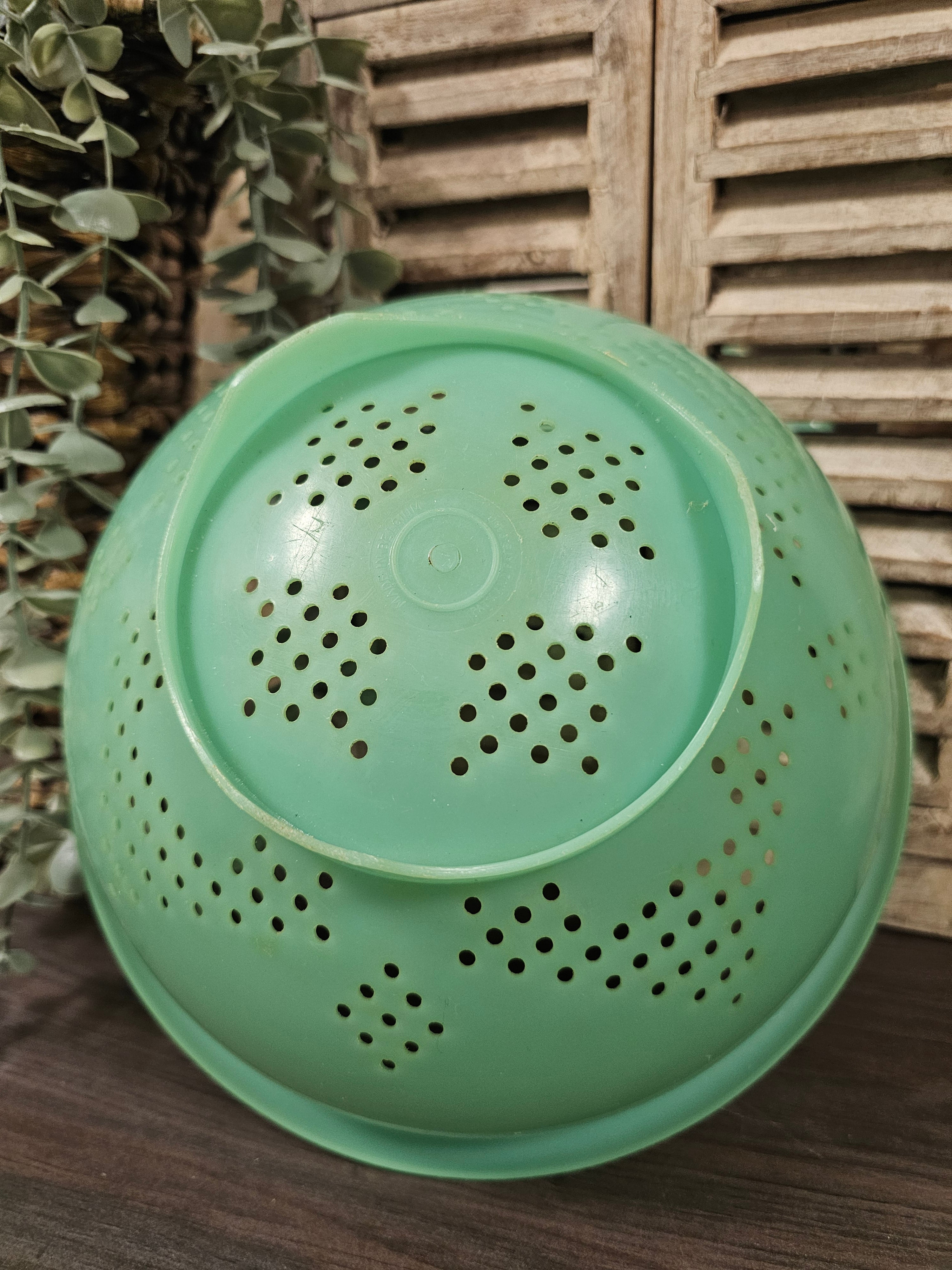 Tupperware vintage mintgroen vergiet