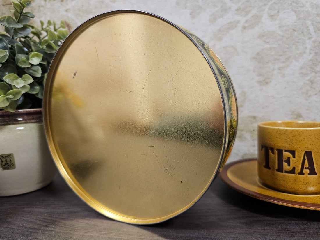 Koektrommel oranje groen cirkels