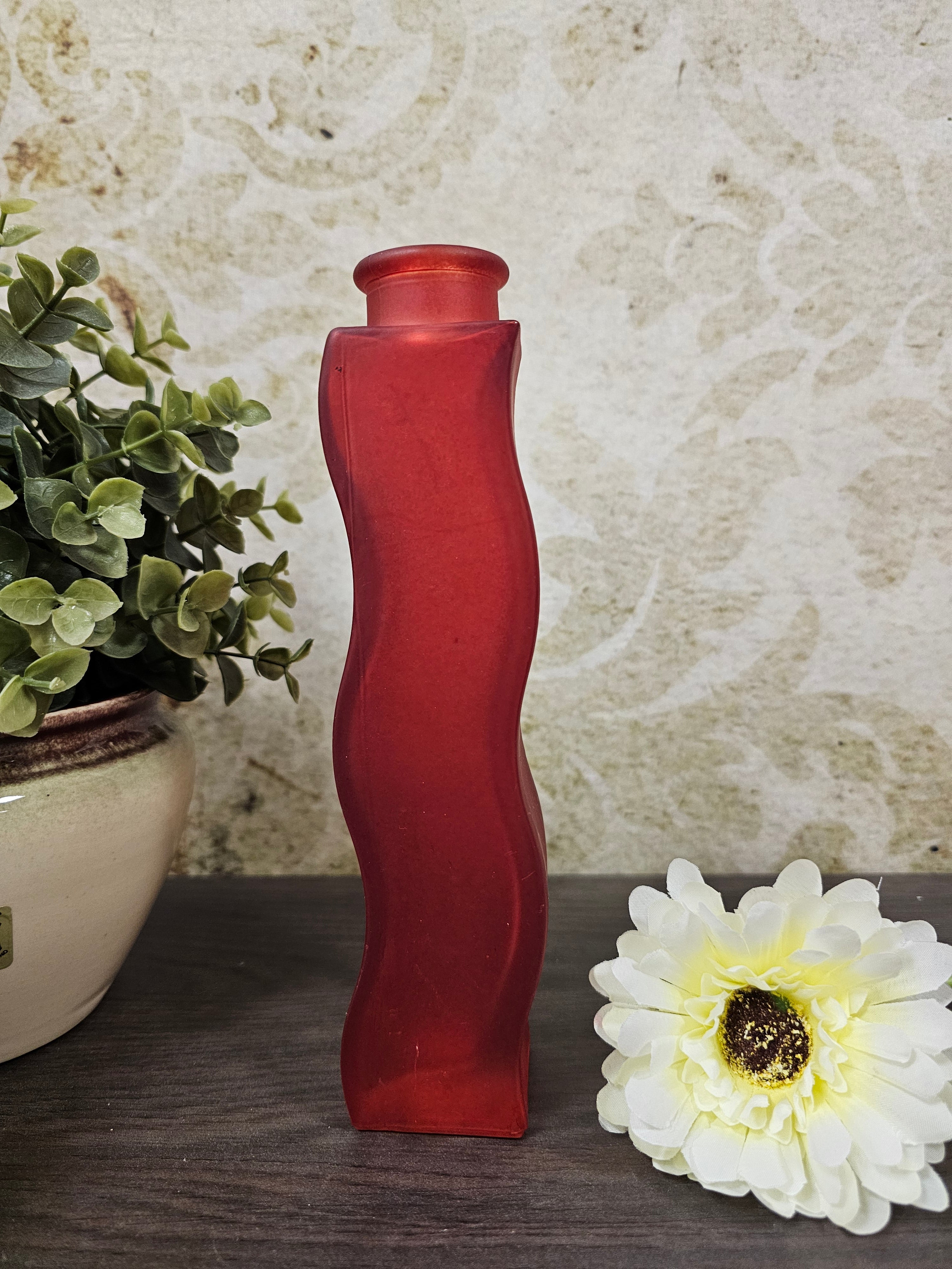 Ikea Skämt golvend vaasje rood