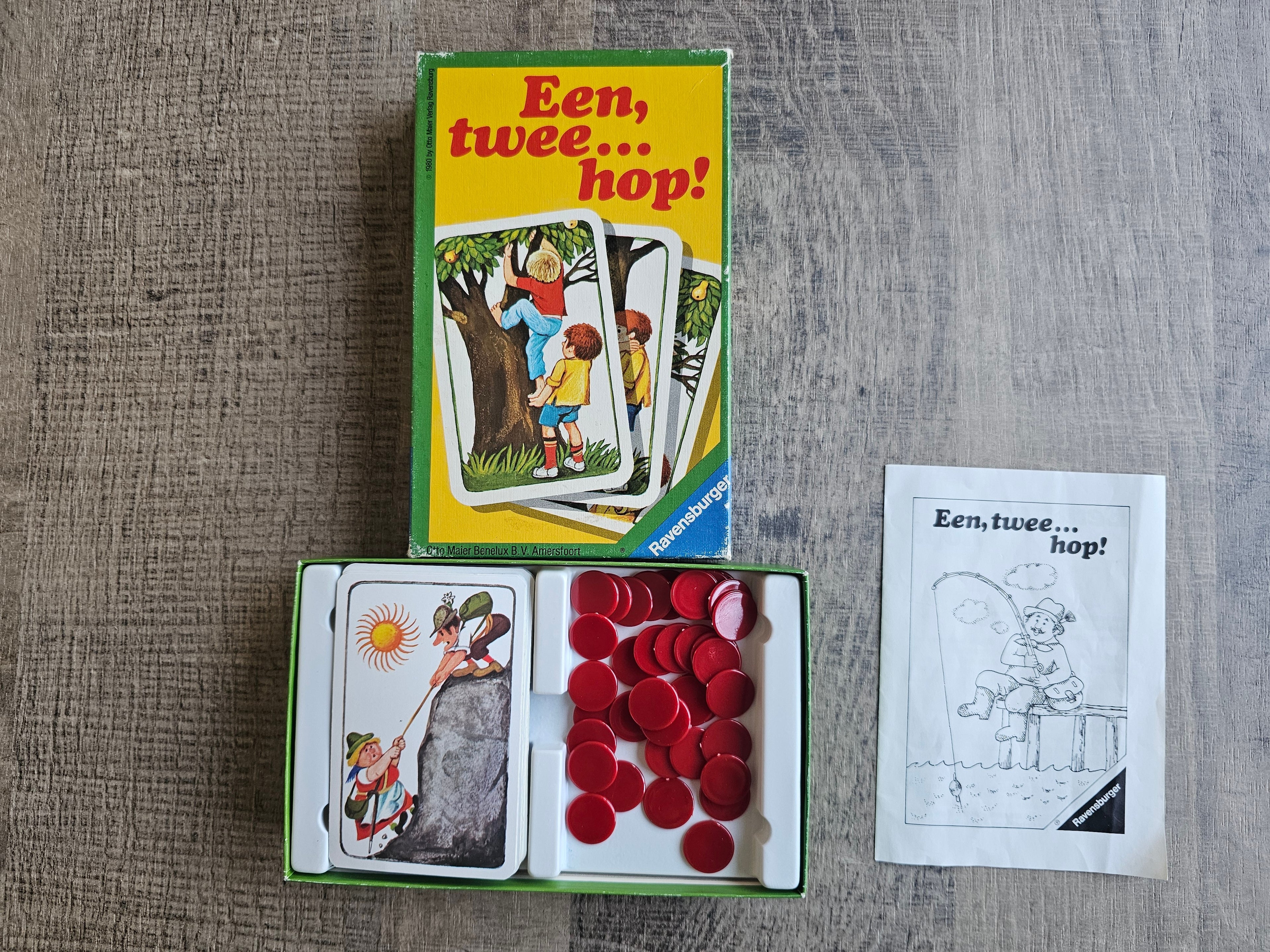 Ravensburger kaartspel “Een, twee…hop”
