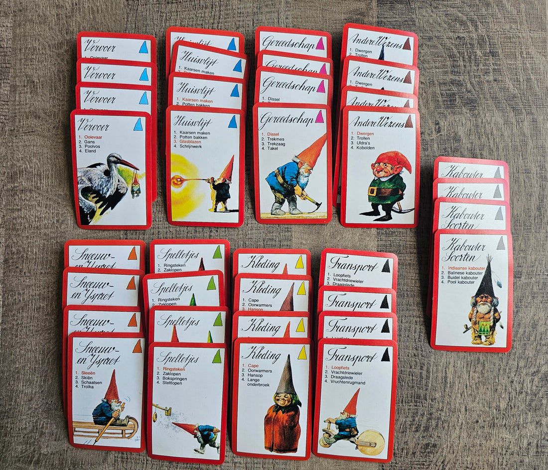 Rien Poortvliet het grote kabouter kwartetspel