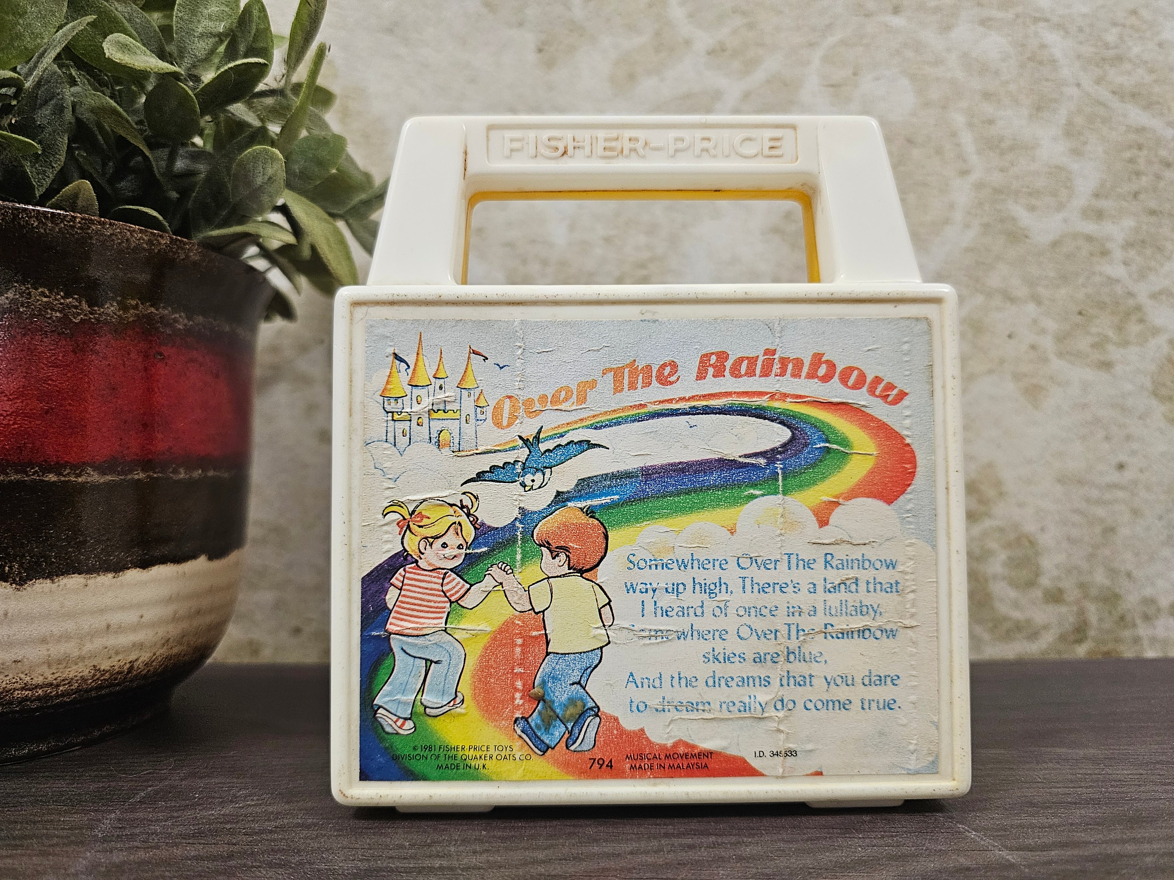 Fisher price muziekdoosje "over the rainbow"