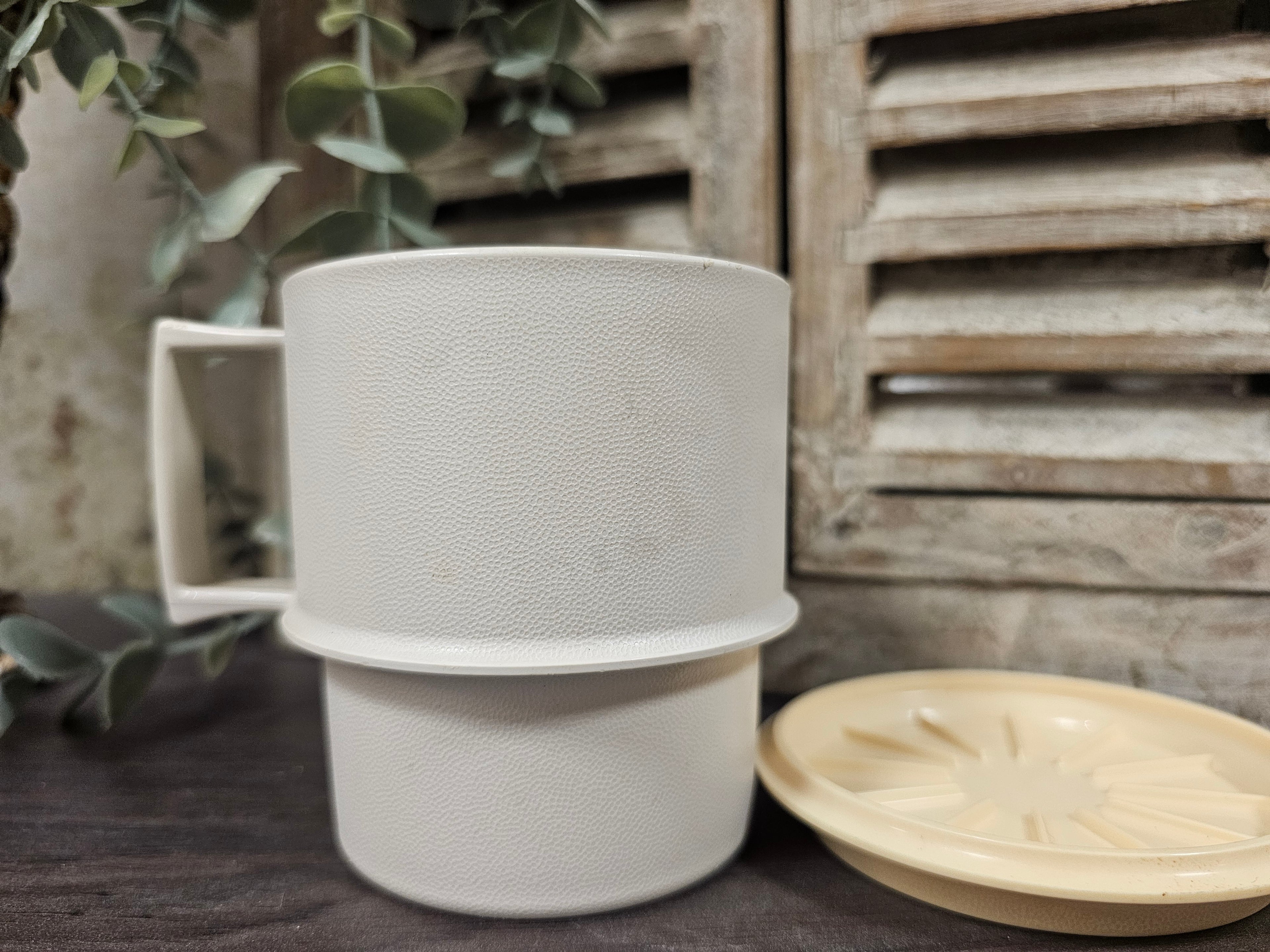 Tupperware koffie beker met deksel