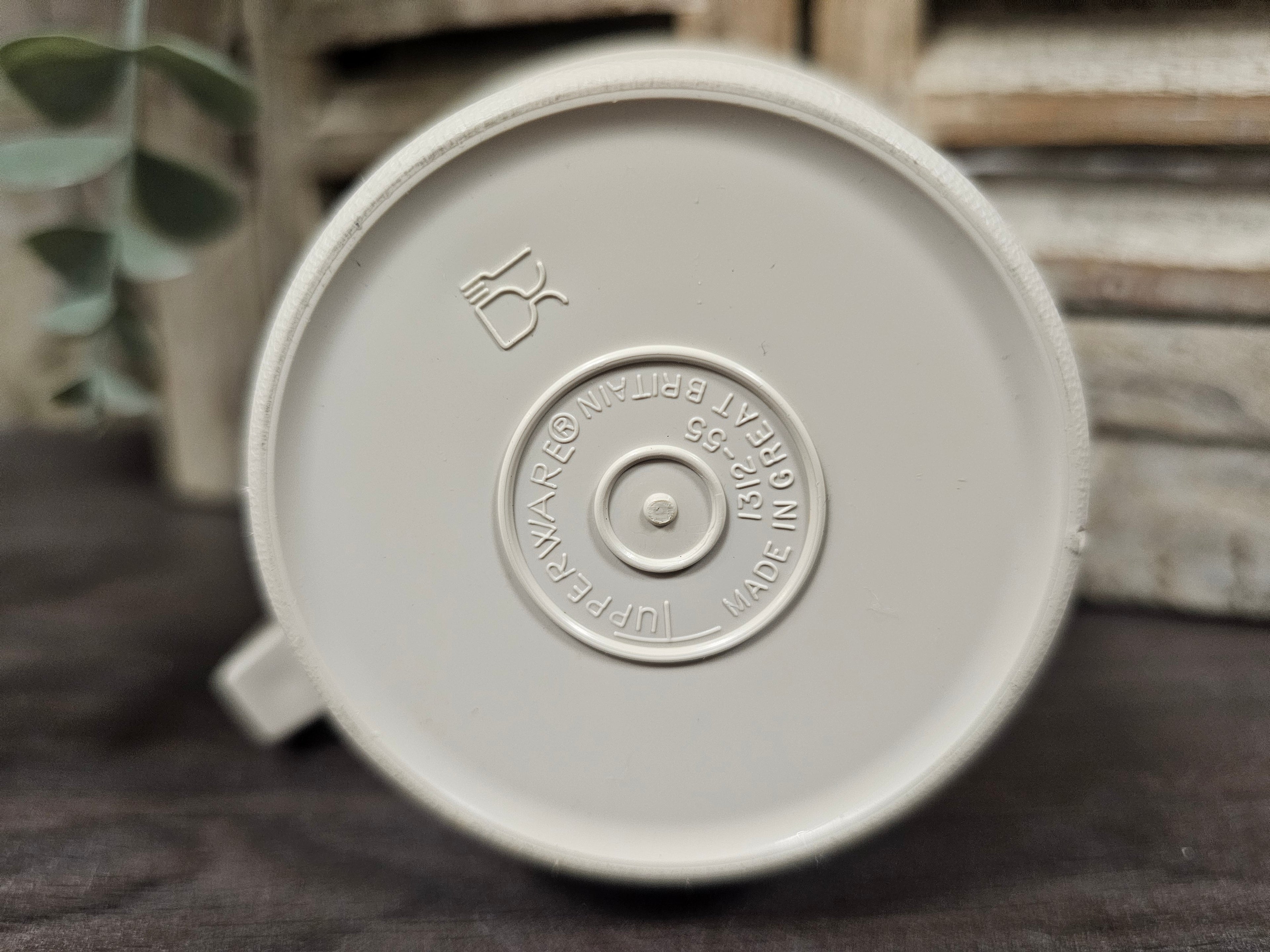 Tupperware koffie beker met deksel bruin