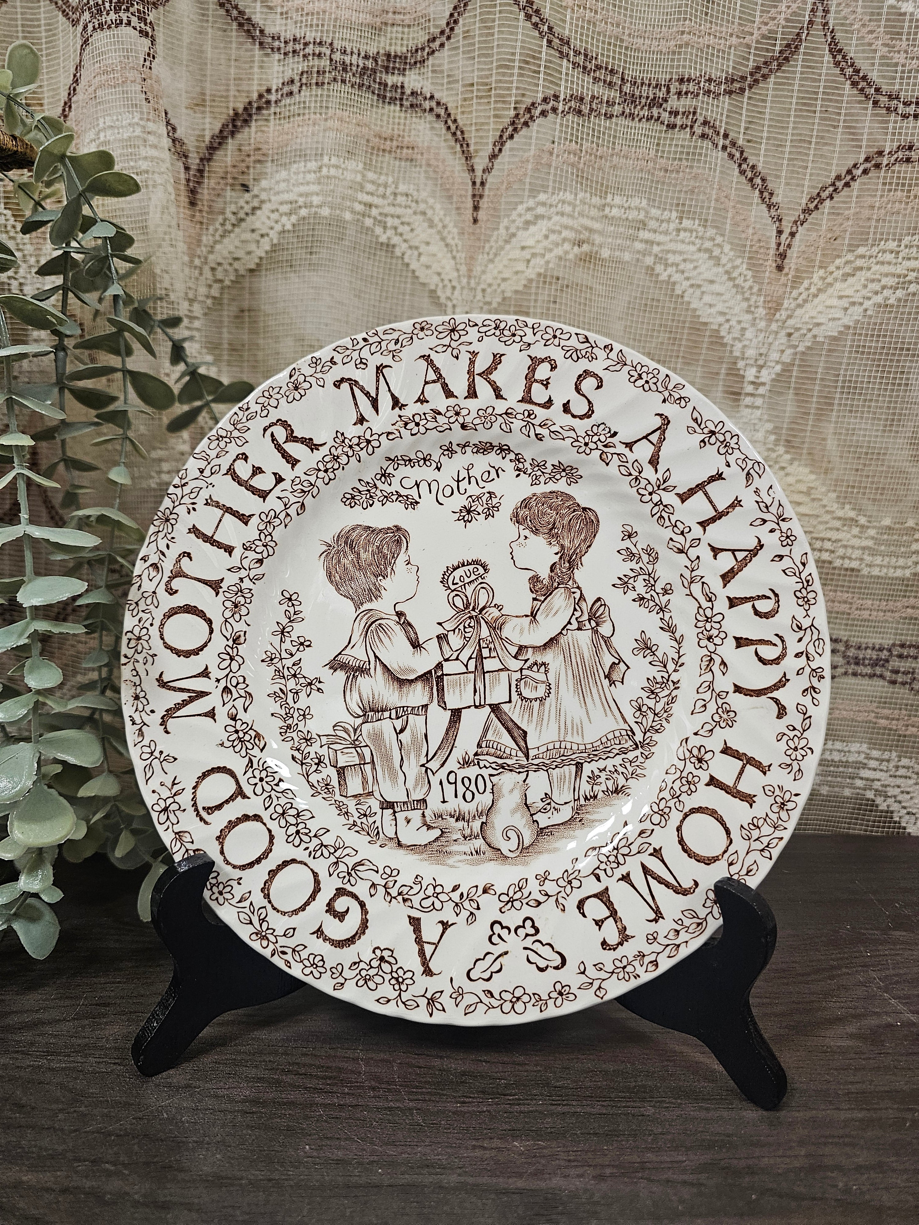 Burleigh Ironstone bord "a good mother"