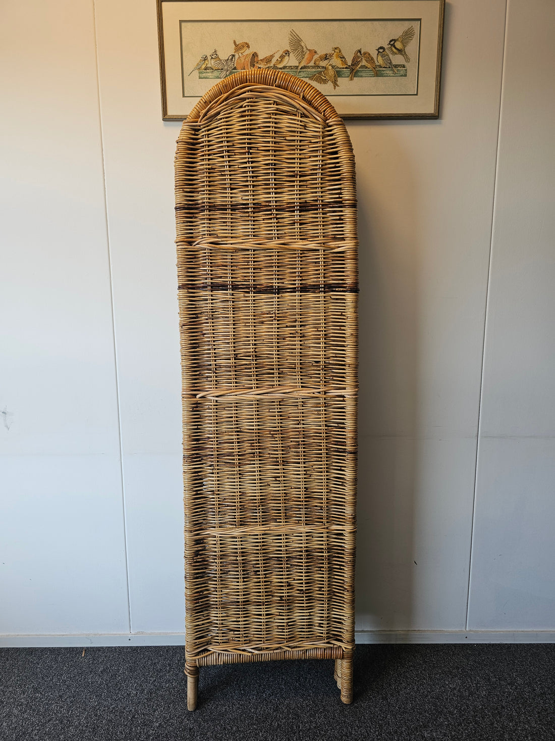 Rotan vintage kamerscherm roomdivider