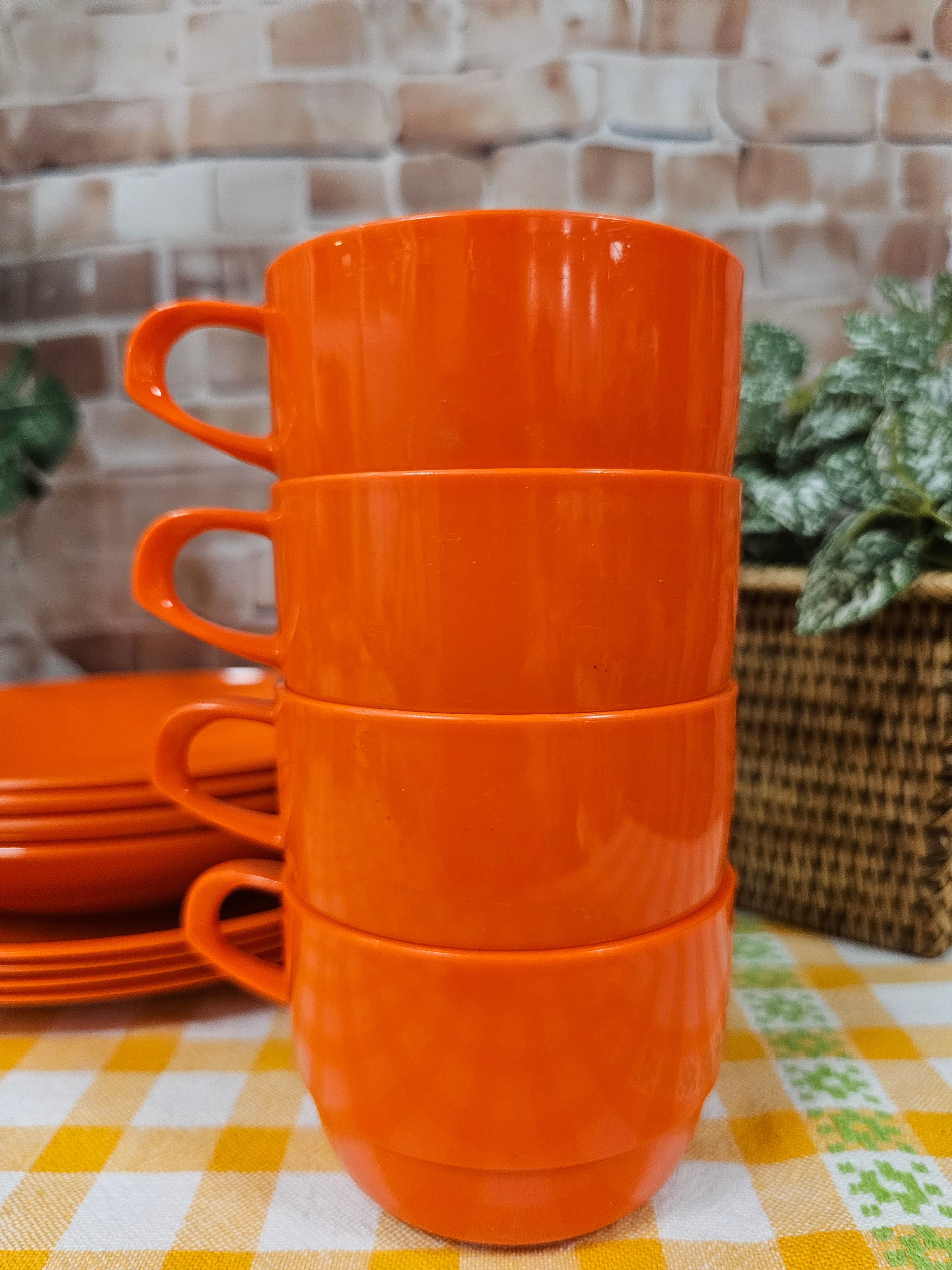 Mepal oranje camping servies