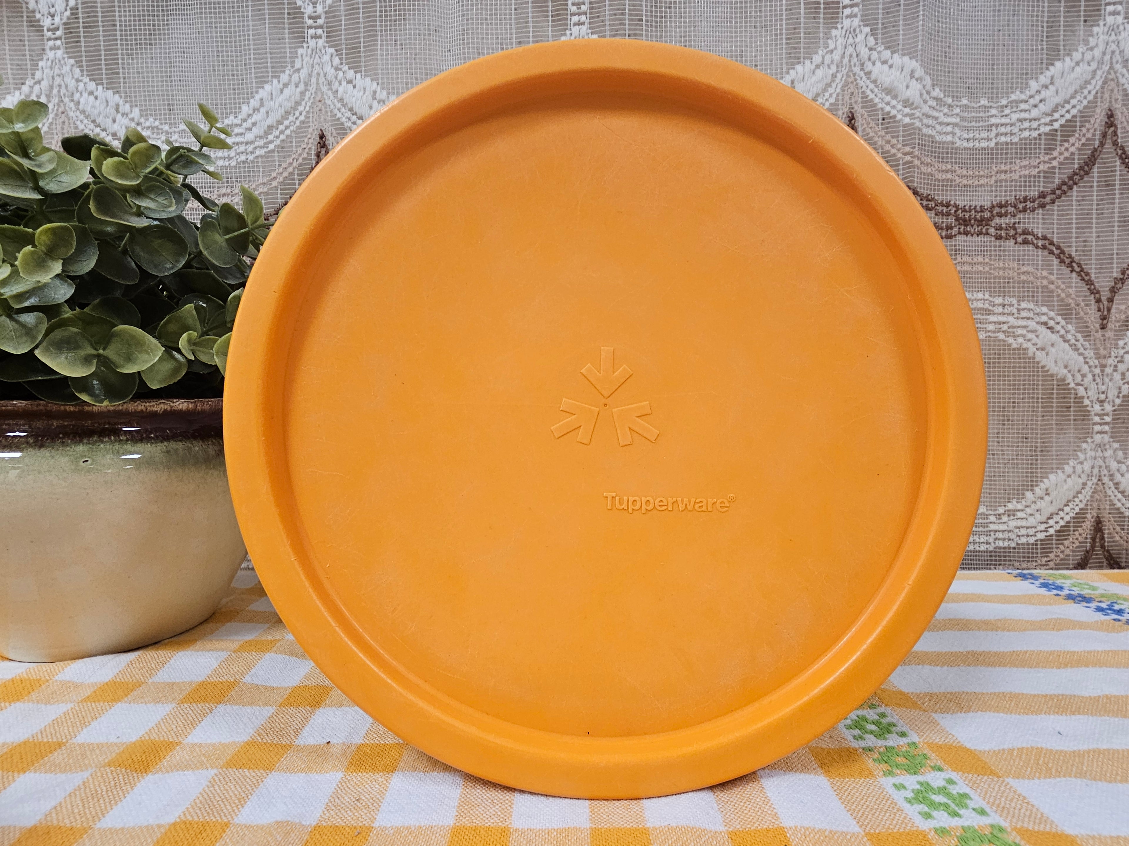 Tupperware koektrommel wit oranje