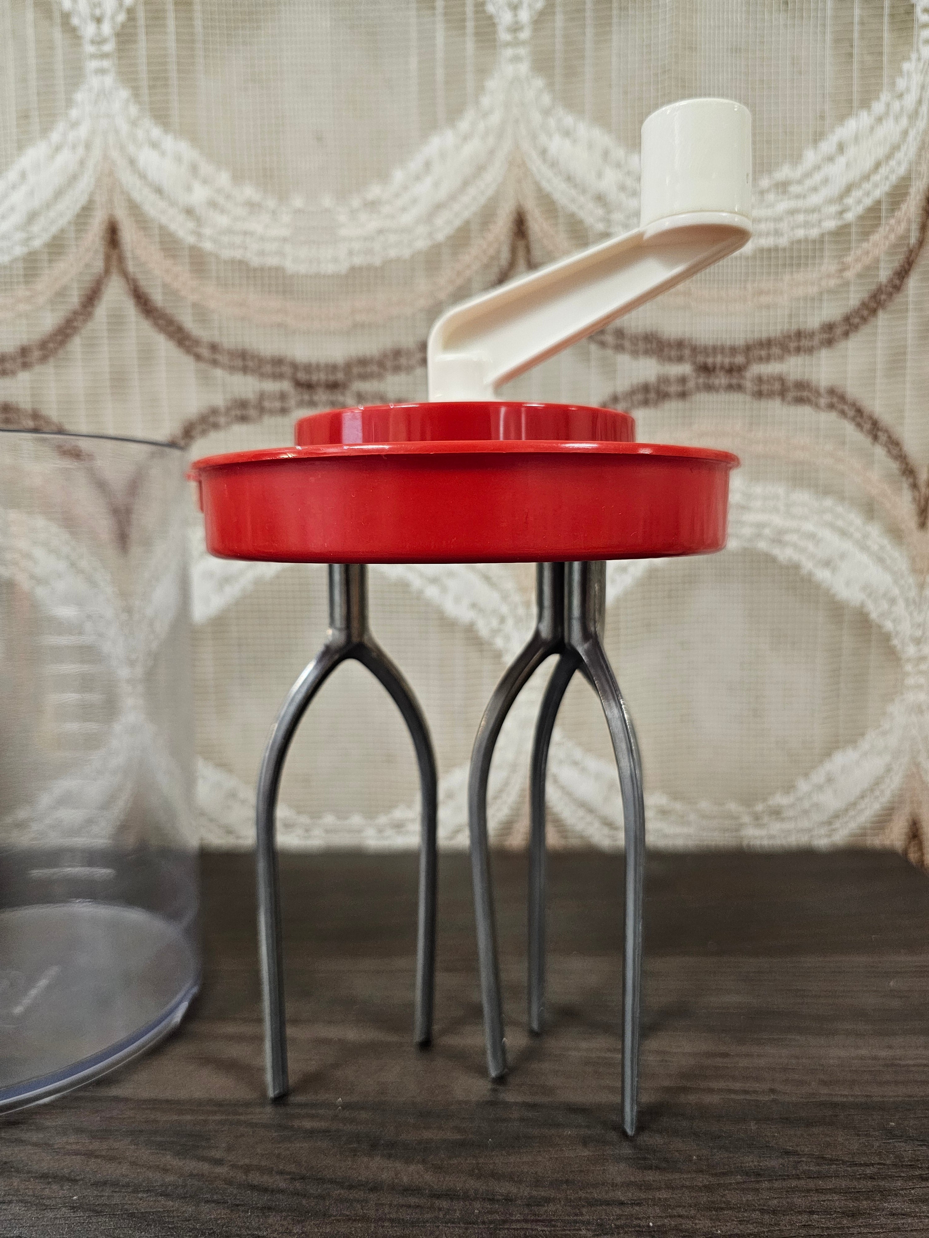 Plastimat slagroomklopper – handmatige kunststof klopper vintage