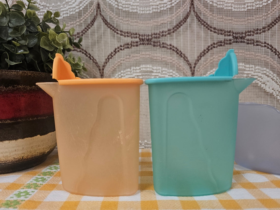 Tupperware trendy roomstel oranje groen