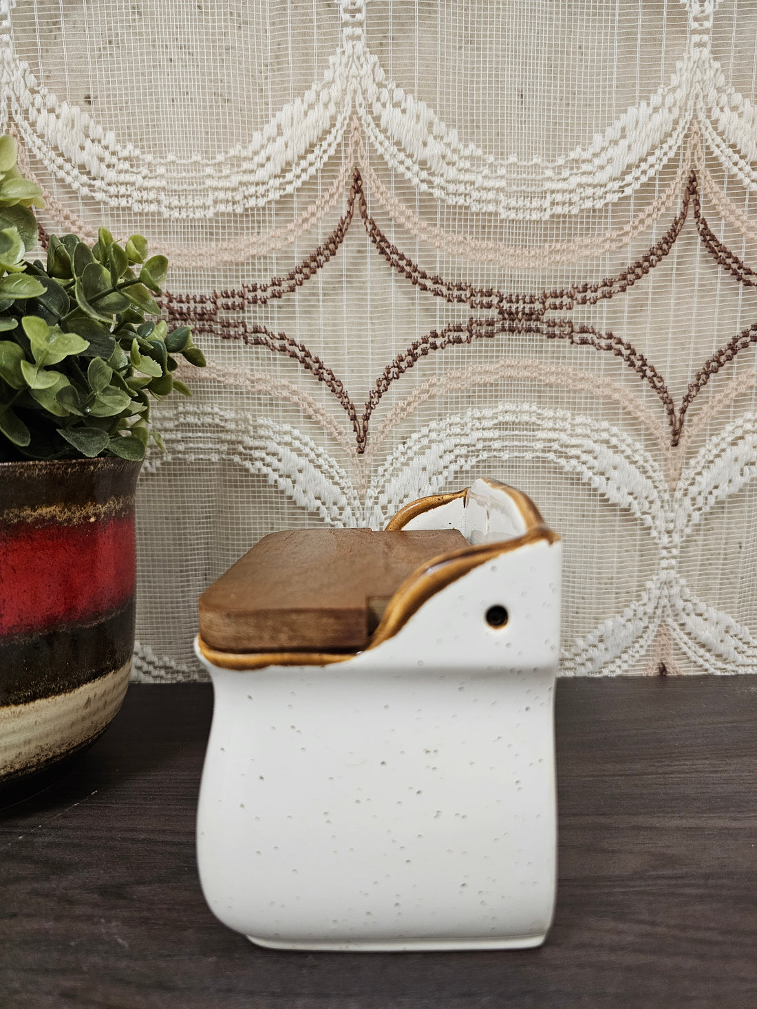 Wildflower zoutpot met roze bloemen