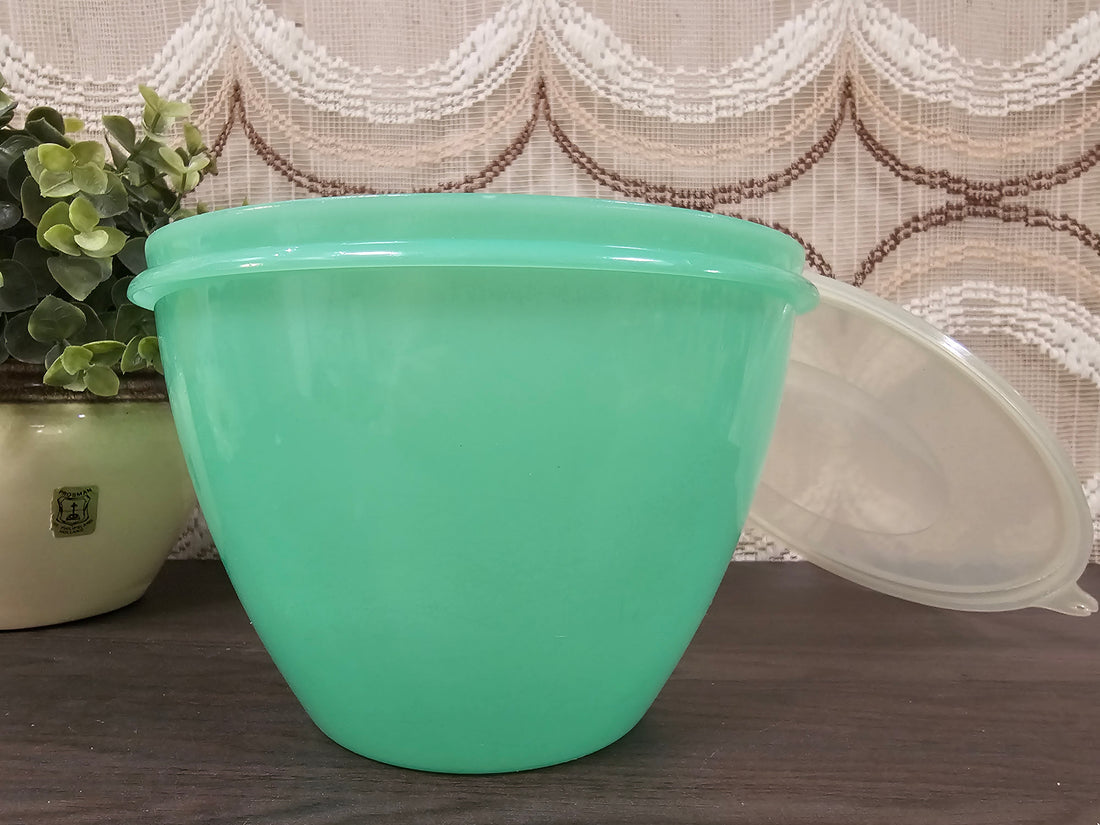 Tupperware kom met deksel mintgroen