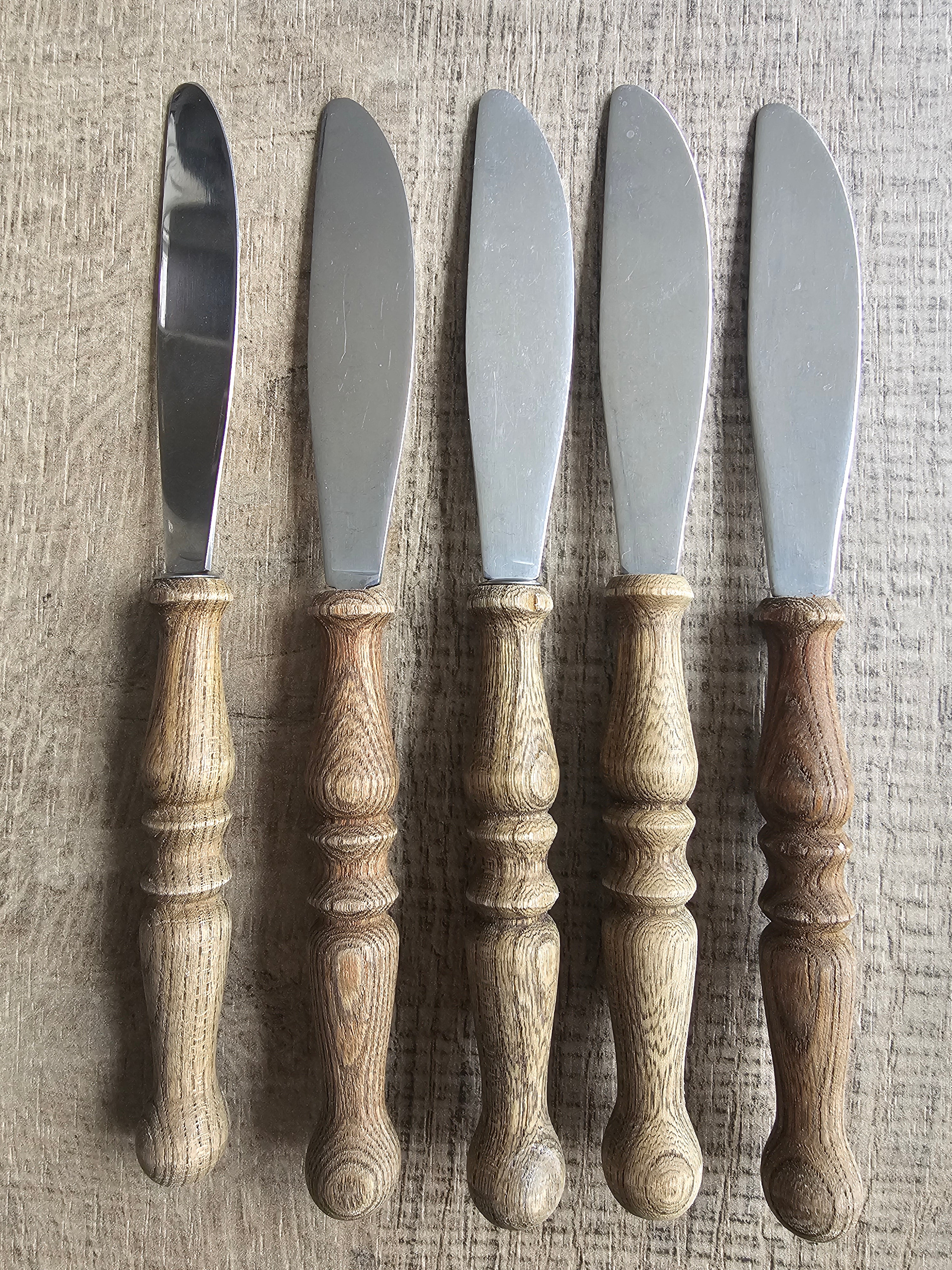 Bestek met houten handvat