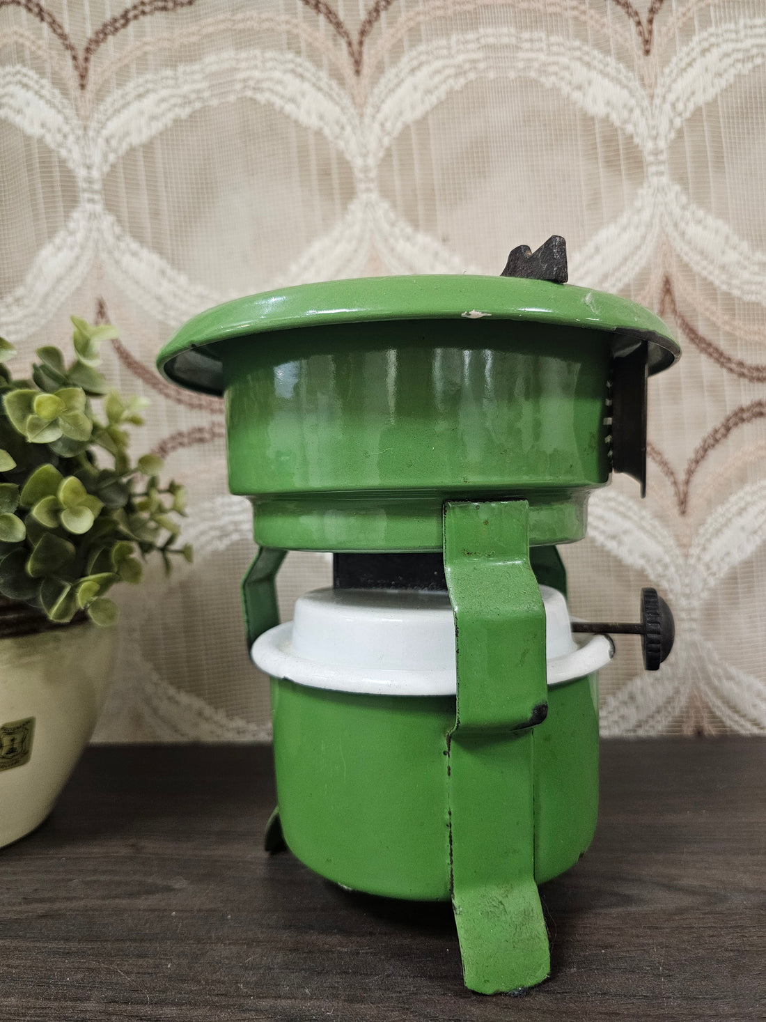 Petroleumstel reseda groene 1 pit