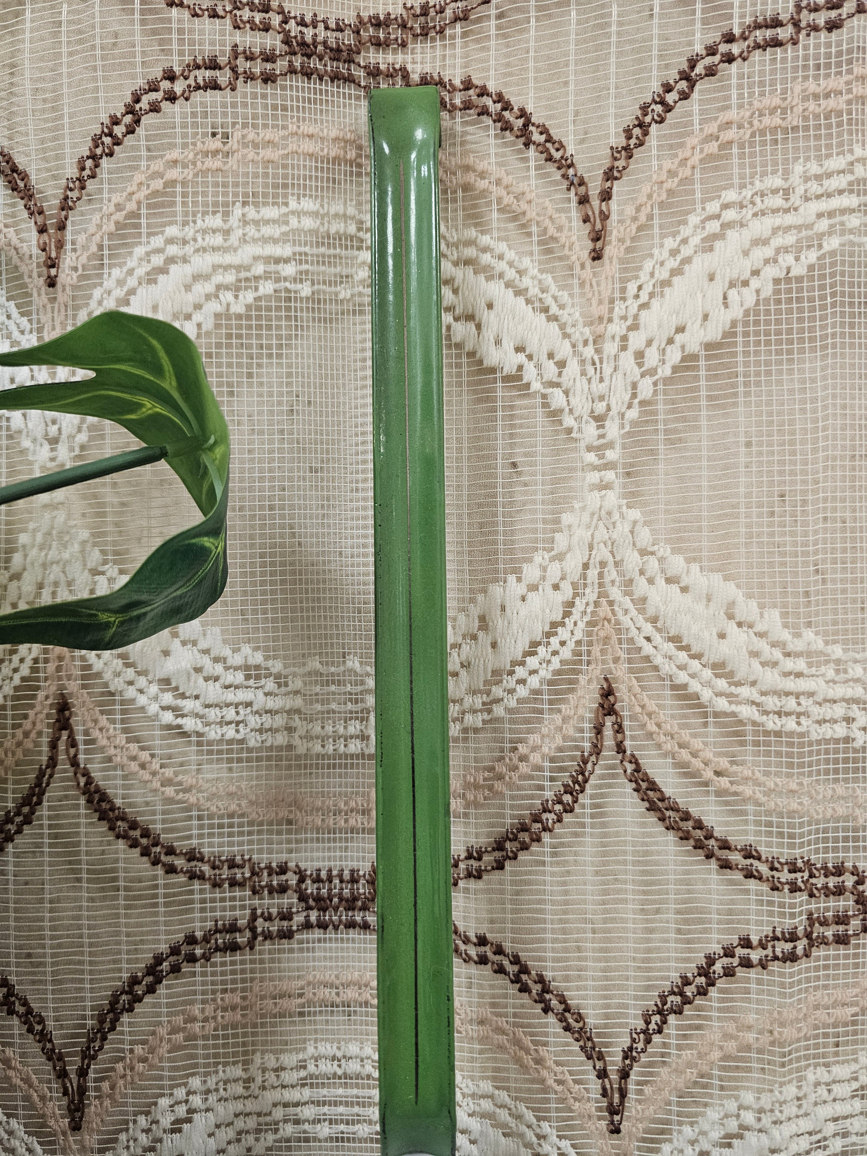 Emaille schuimspaan reseda groen