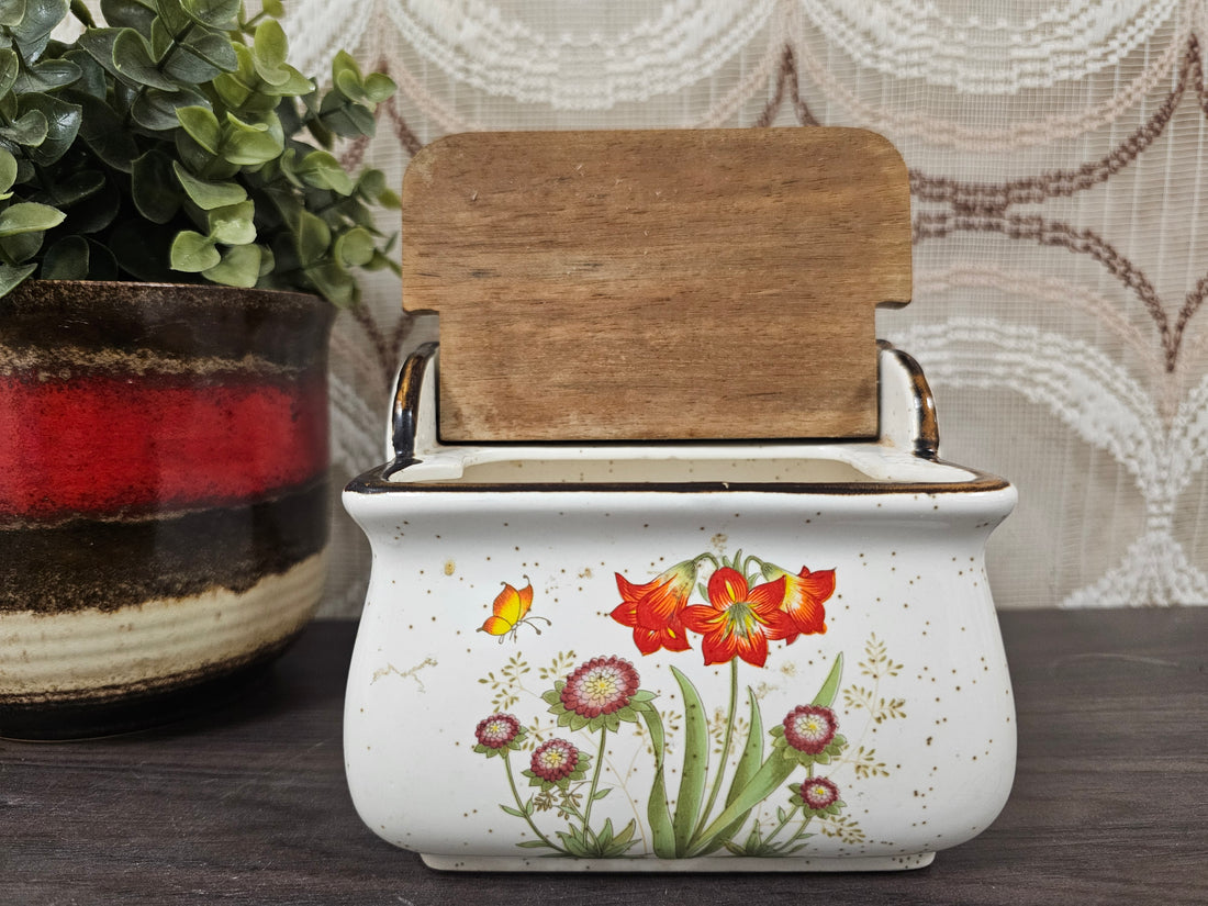 Wildflower zoutpot rode bloemen