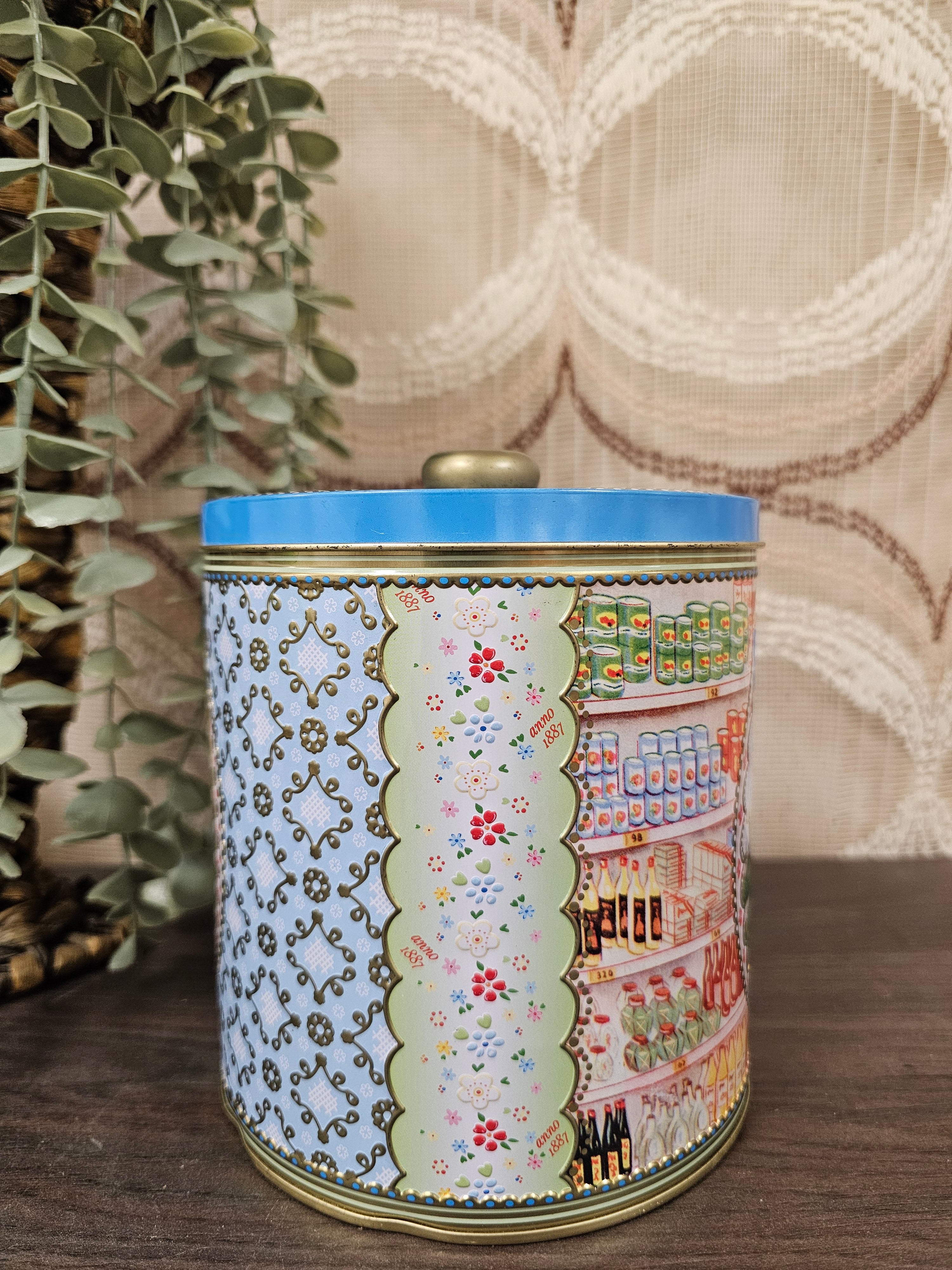 Albert Heijn blauw blik nostalgisch