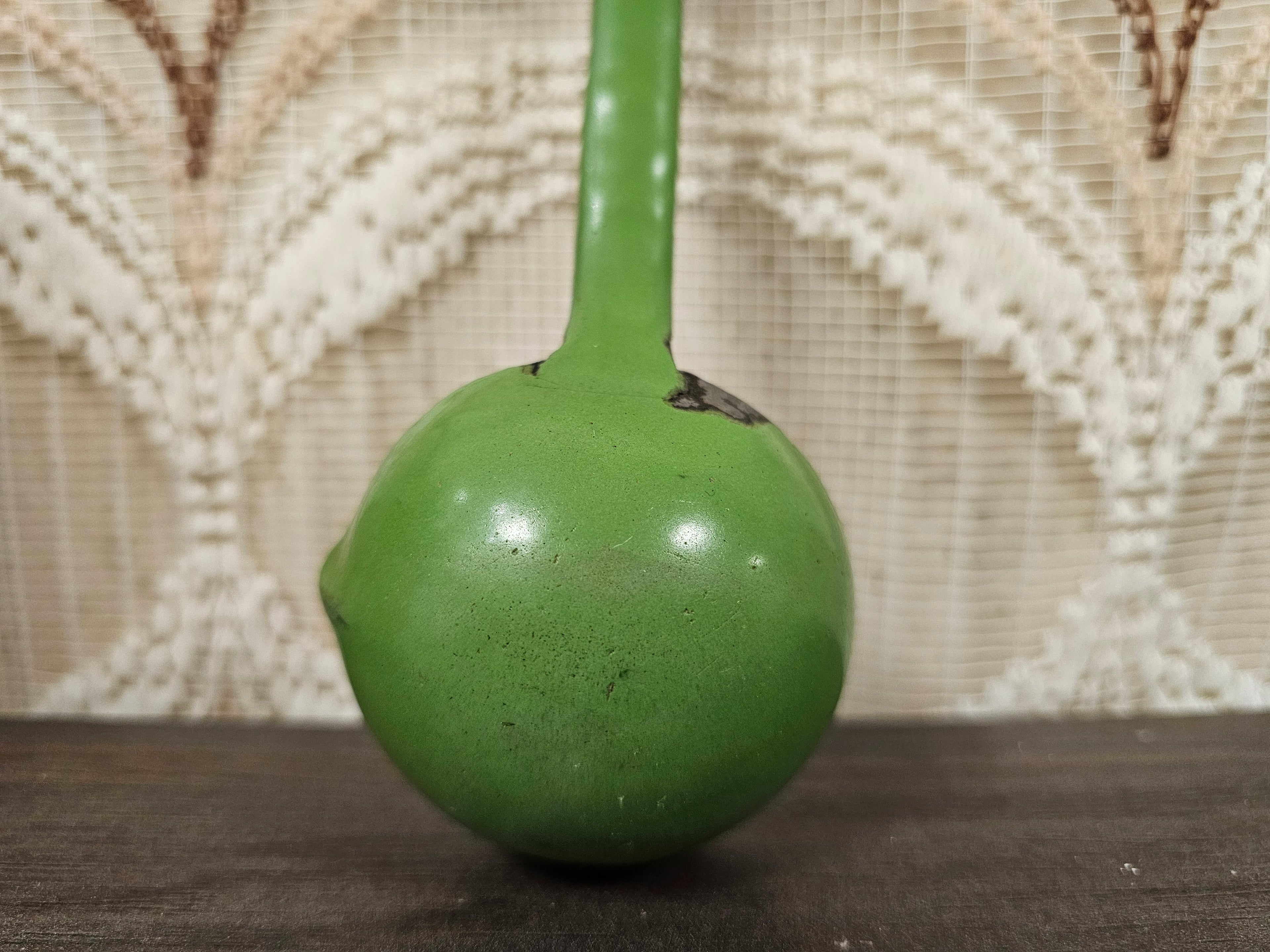 Emaille juslepel reseda groen