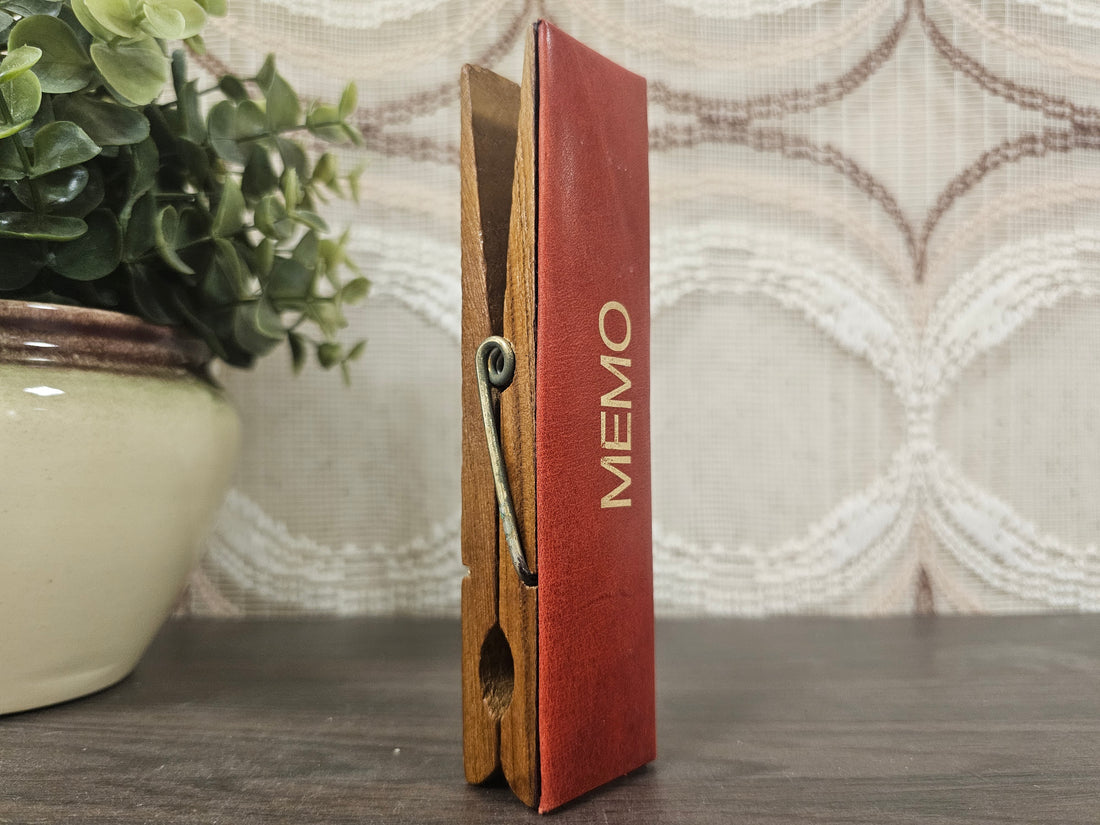 Memo houten bureau knijper