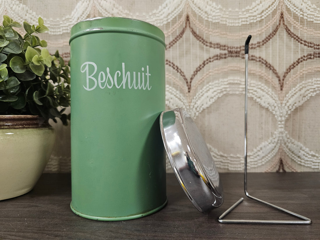 Brabantia vintage beschuitbus groen