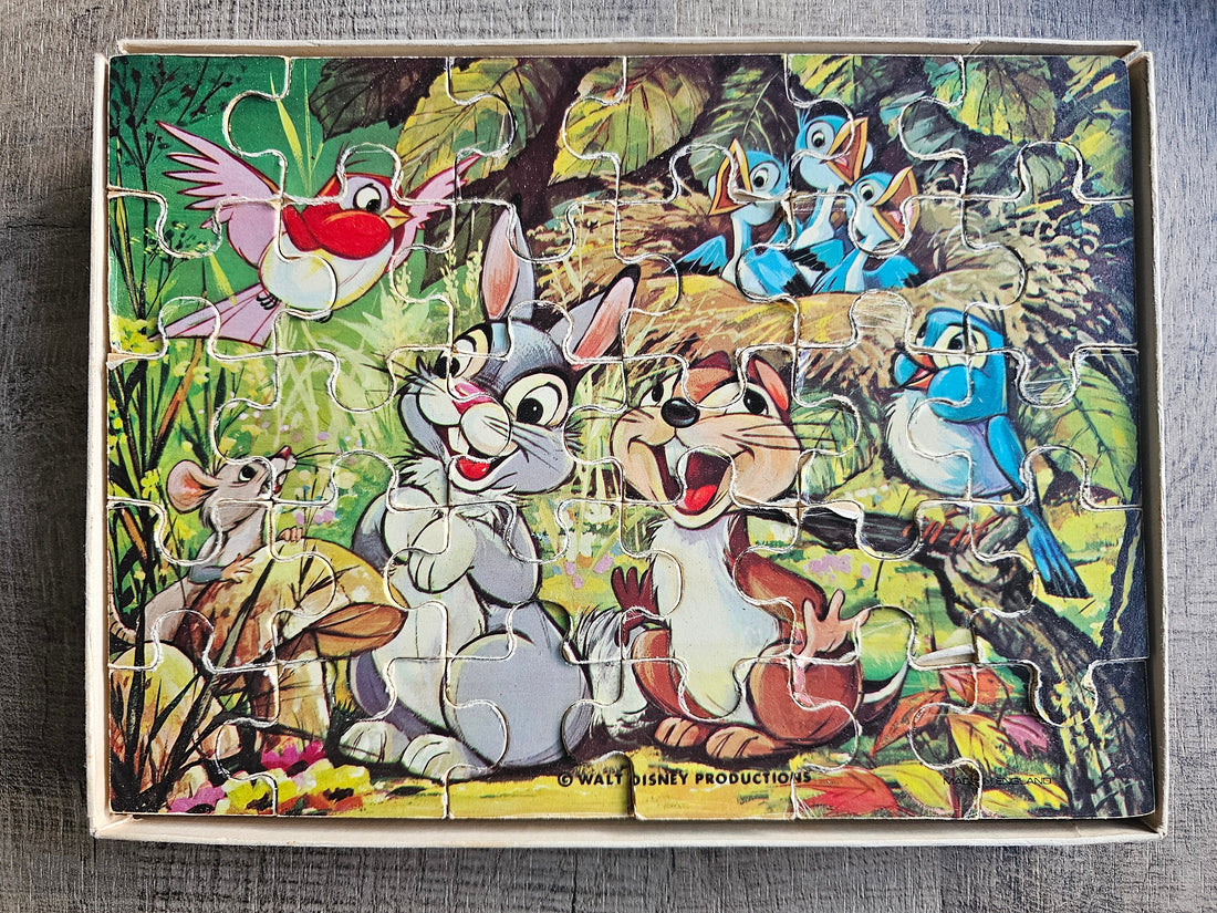 Disney vintage puzzel hout Kolibri 1970s Stampertje