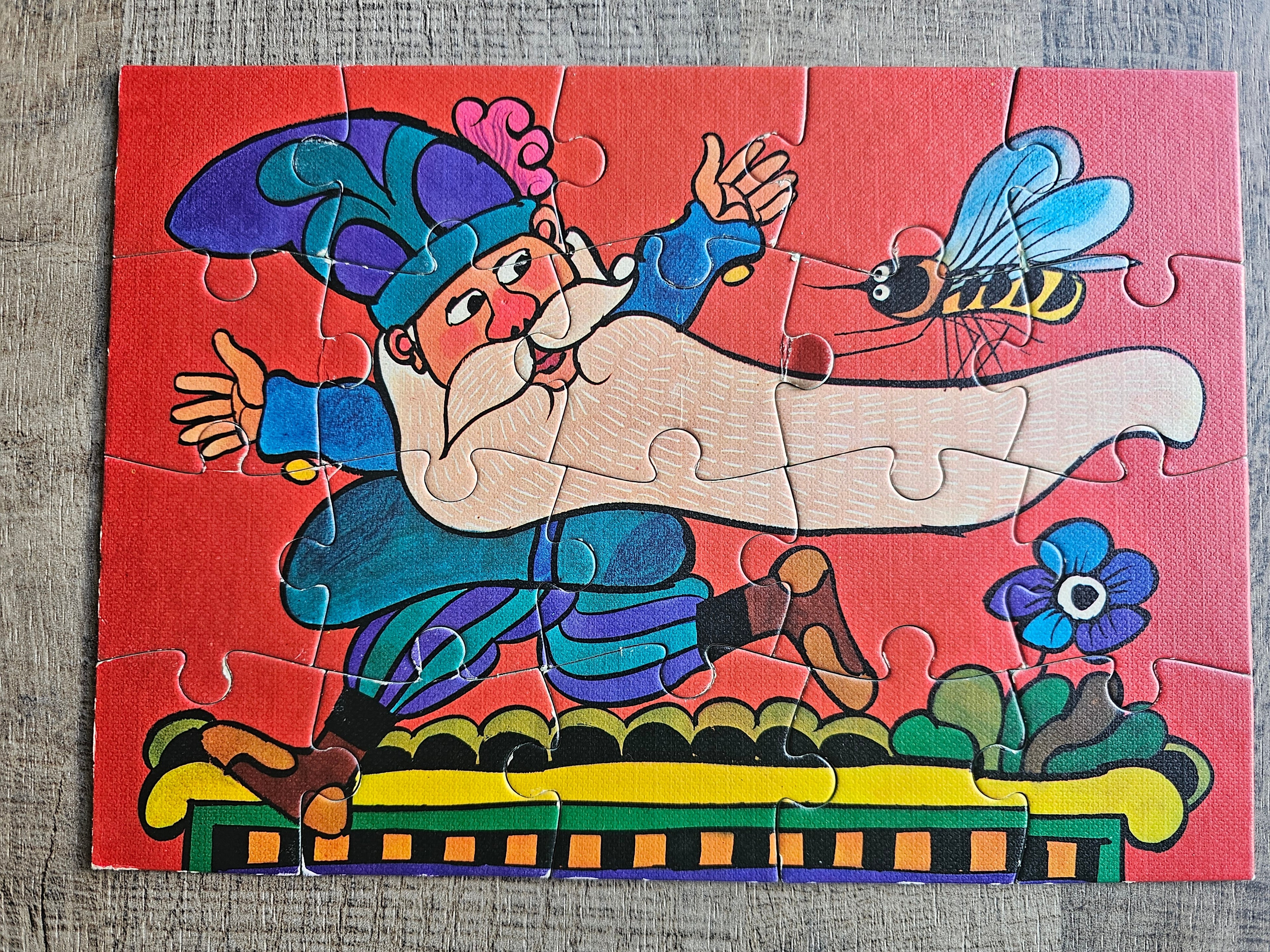 Alfons van Heusden vintage puzzel kabouter