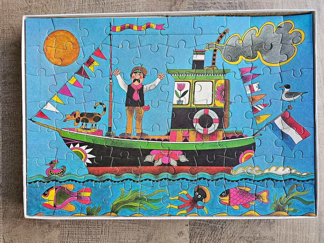 Alfons van Heusden puzzel boot 70 stukjes