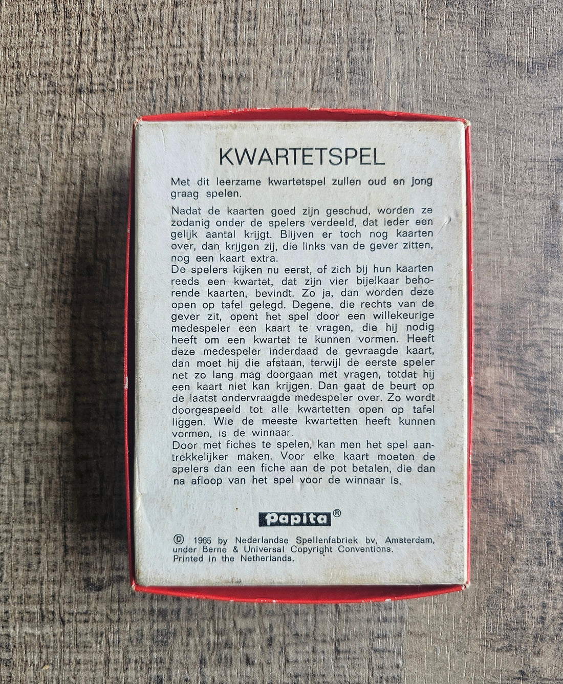 Papita vakantie kwartet 1965