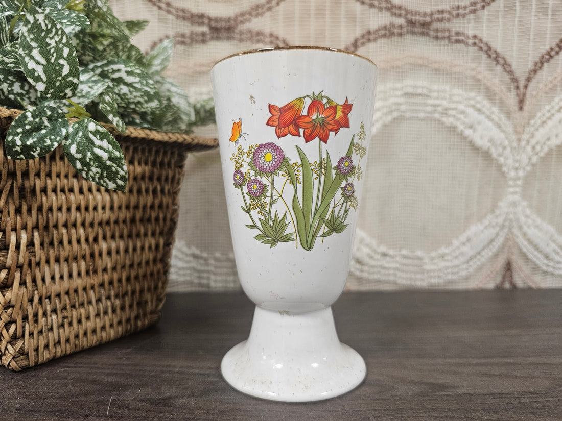 Wildflower hoge beker rode bloemen